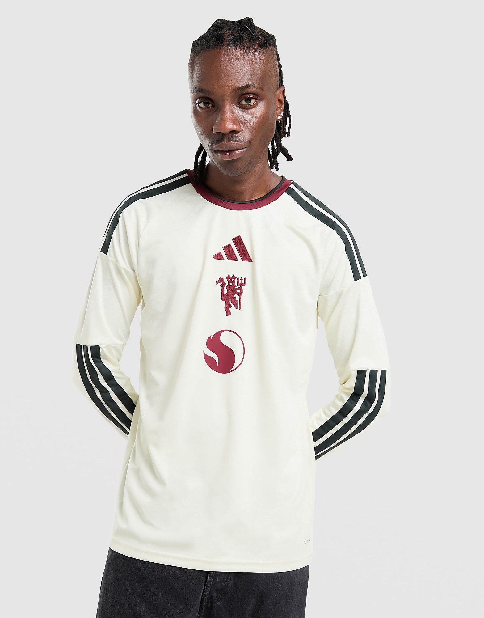 adidas Manchester United FC 26/27 Long Sleeve Third Shirt - Beige- Heren, Beige