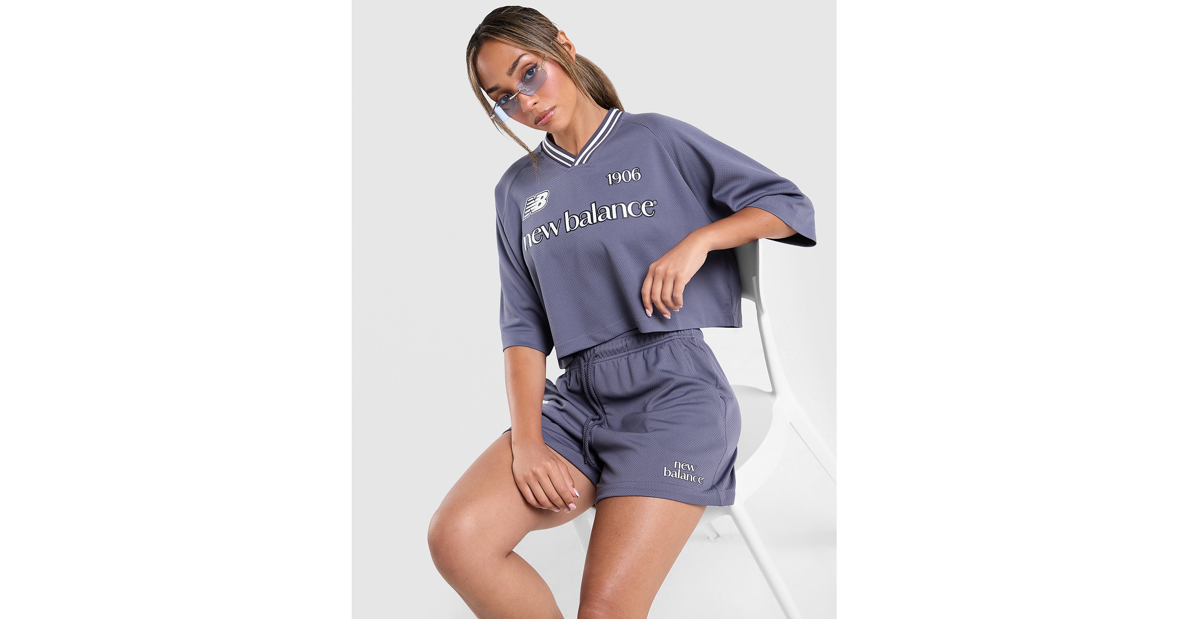 V-Neck Cropped Jersey