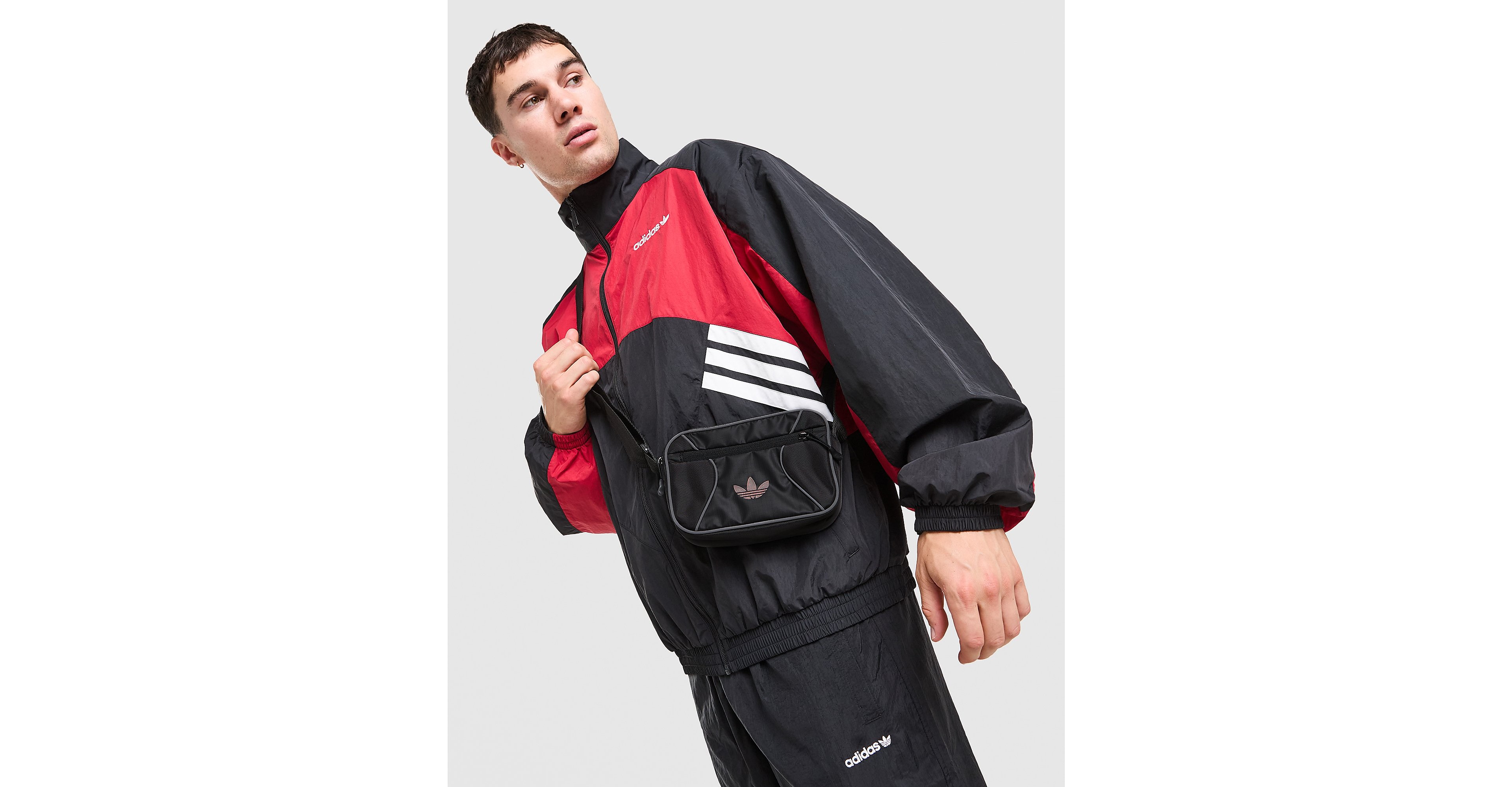 Reflective Trefoil Messenger Bag