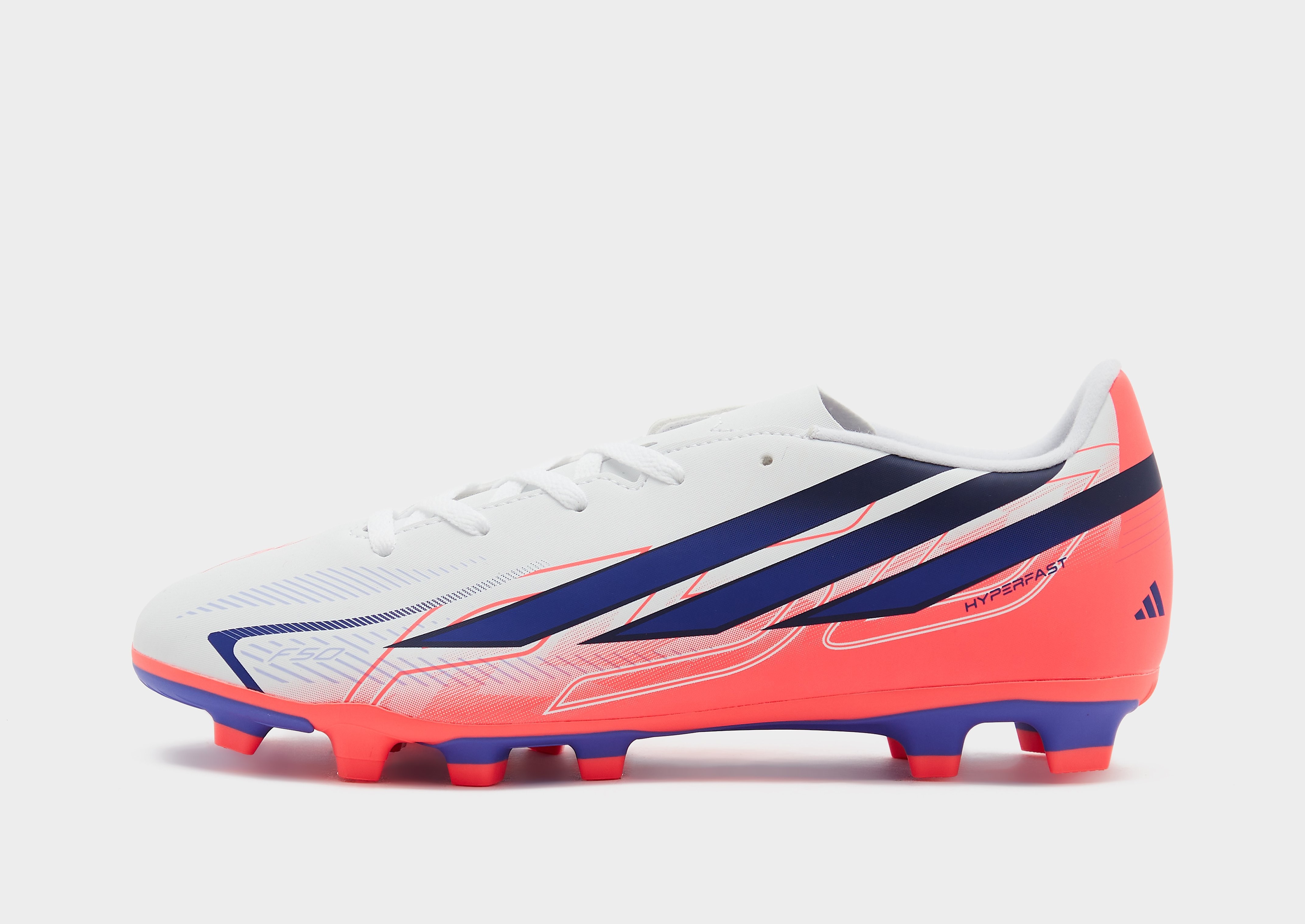 adidas F50 Hyperfast Club FG Junior, vit, vit