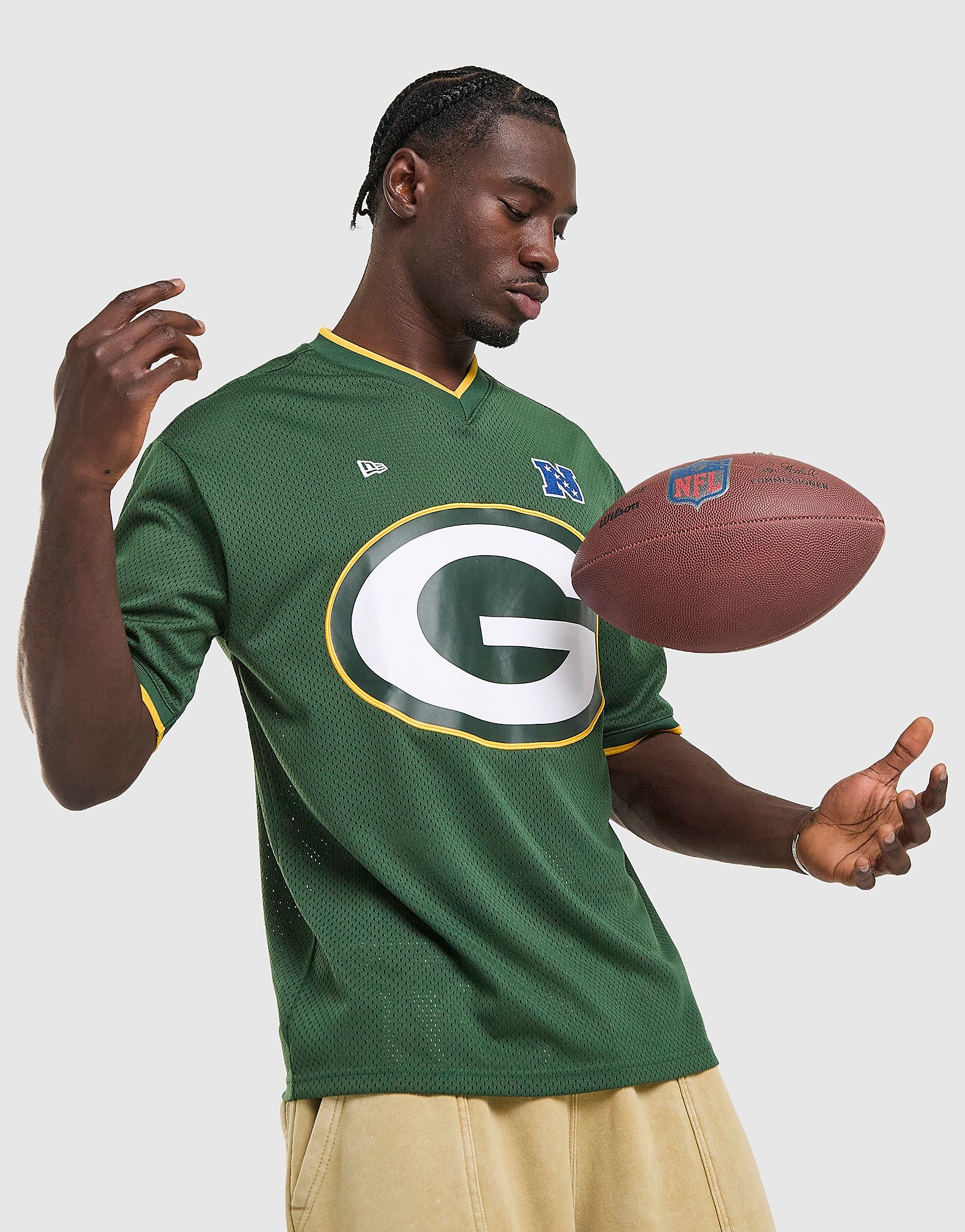 Mens New Era Nfl Green Bay Packers Jersey - Verde, Verde