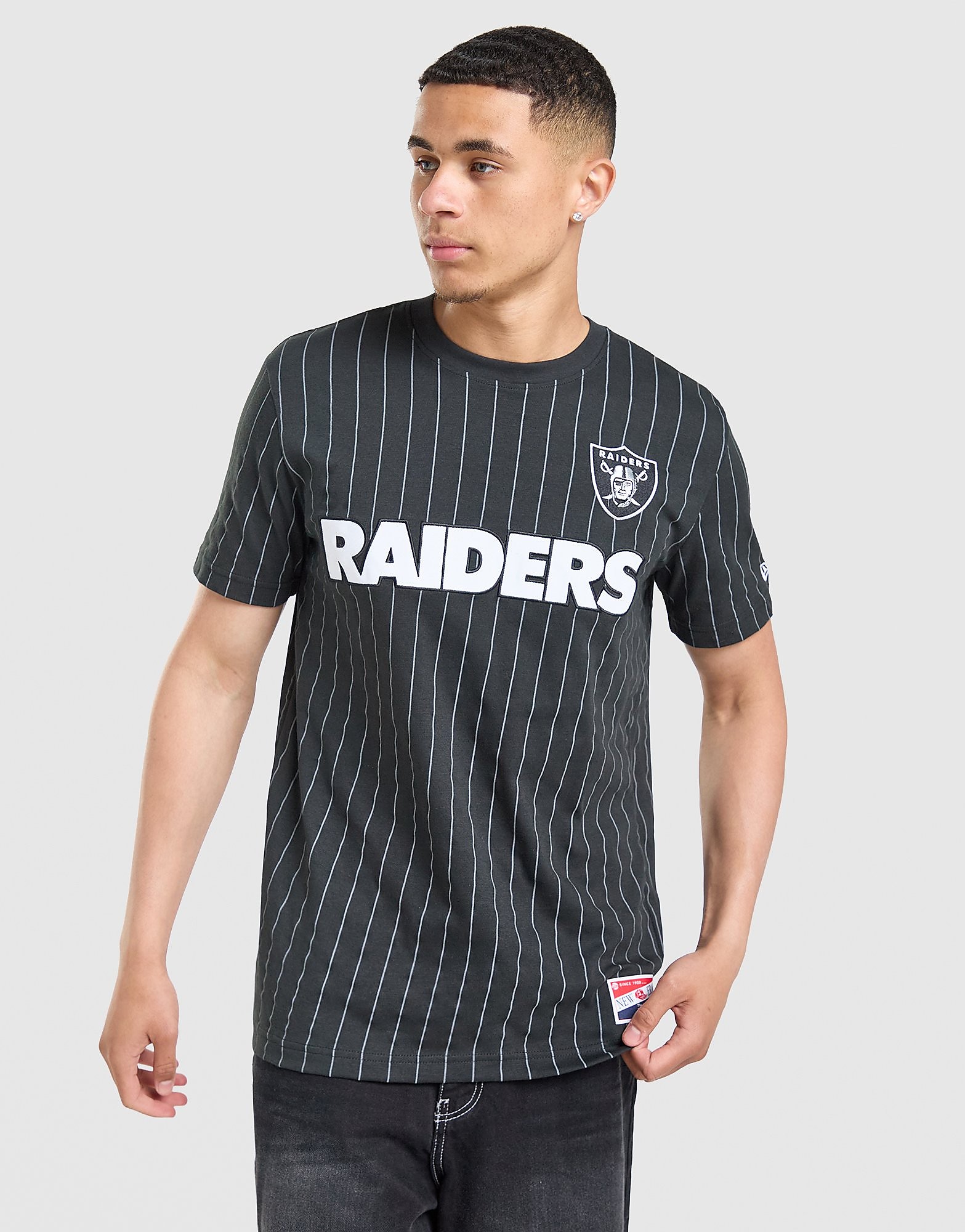 New Era MLB LA Raiders Pinstripe T Shirt