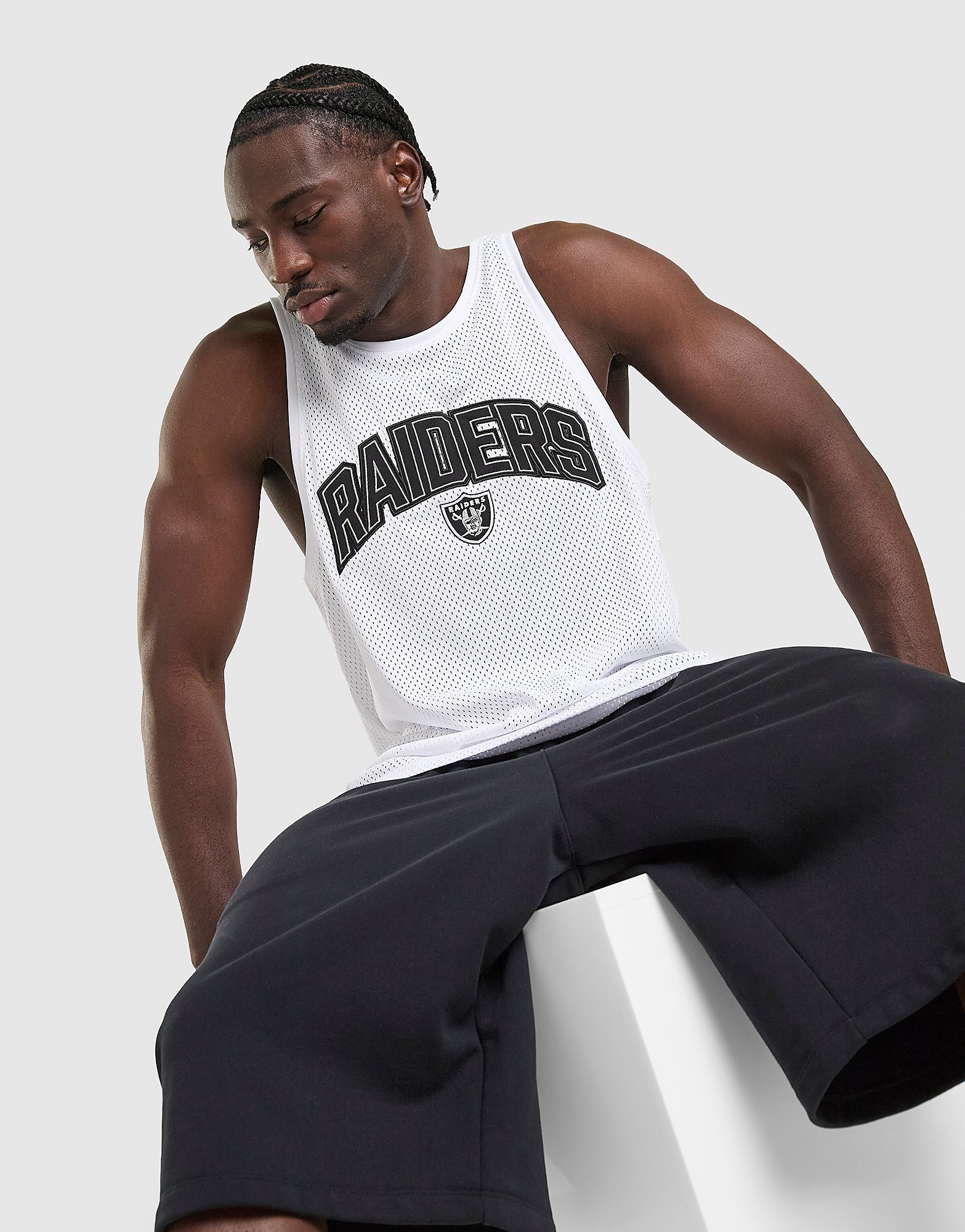 LA Raiders Baseball Vest - Herren, Weiss - male - Size: S