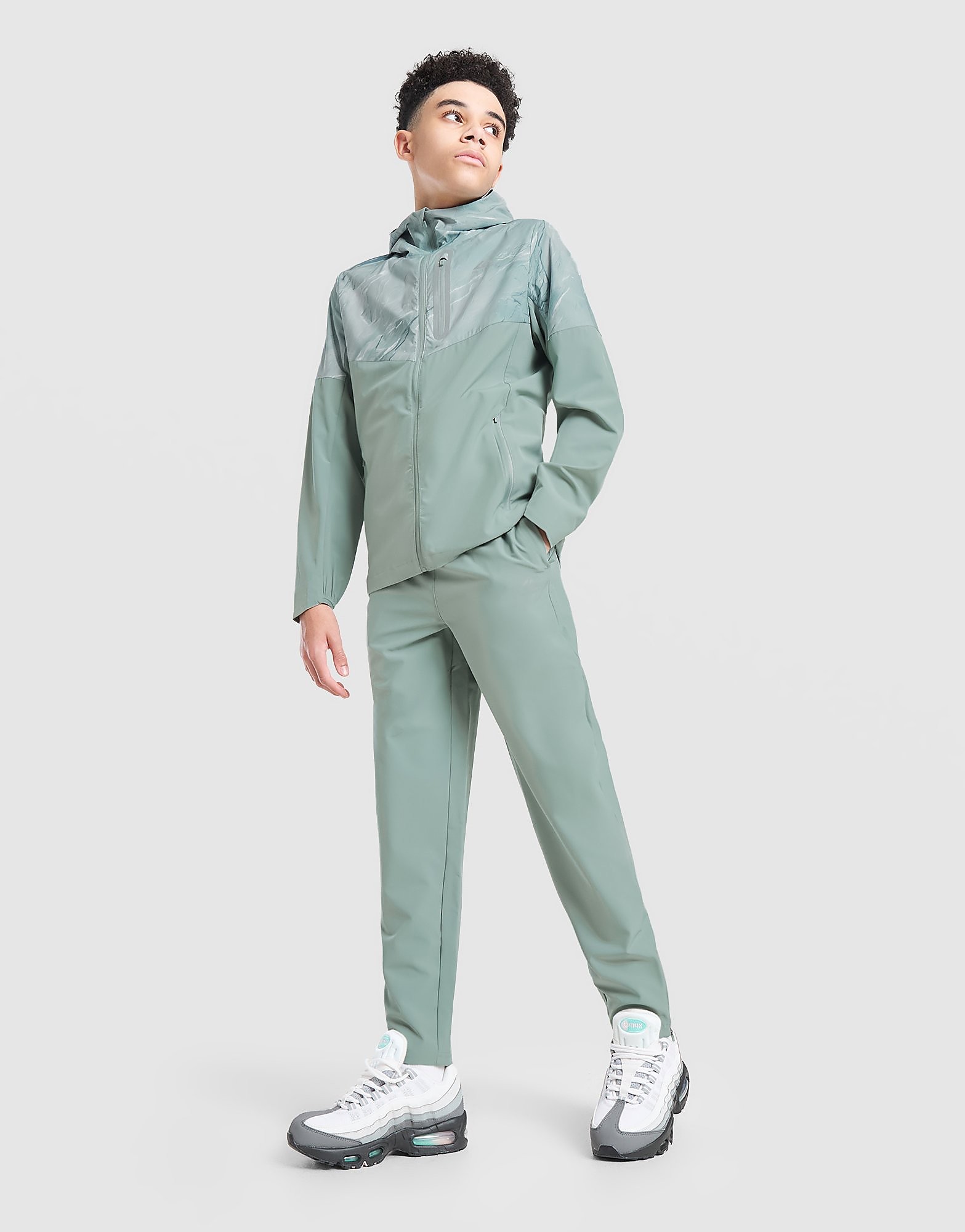 Trailberg Slate All Over Print Track Pants Junior - Groen - Kind, Groen