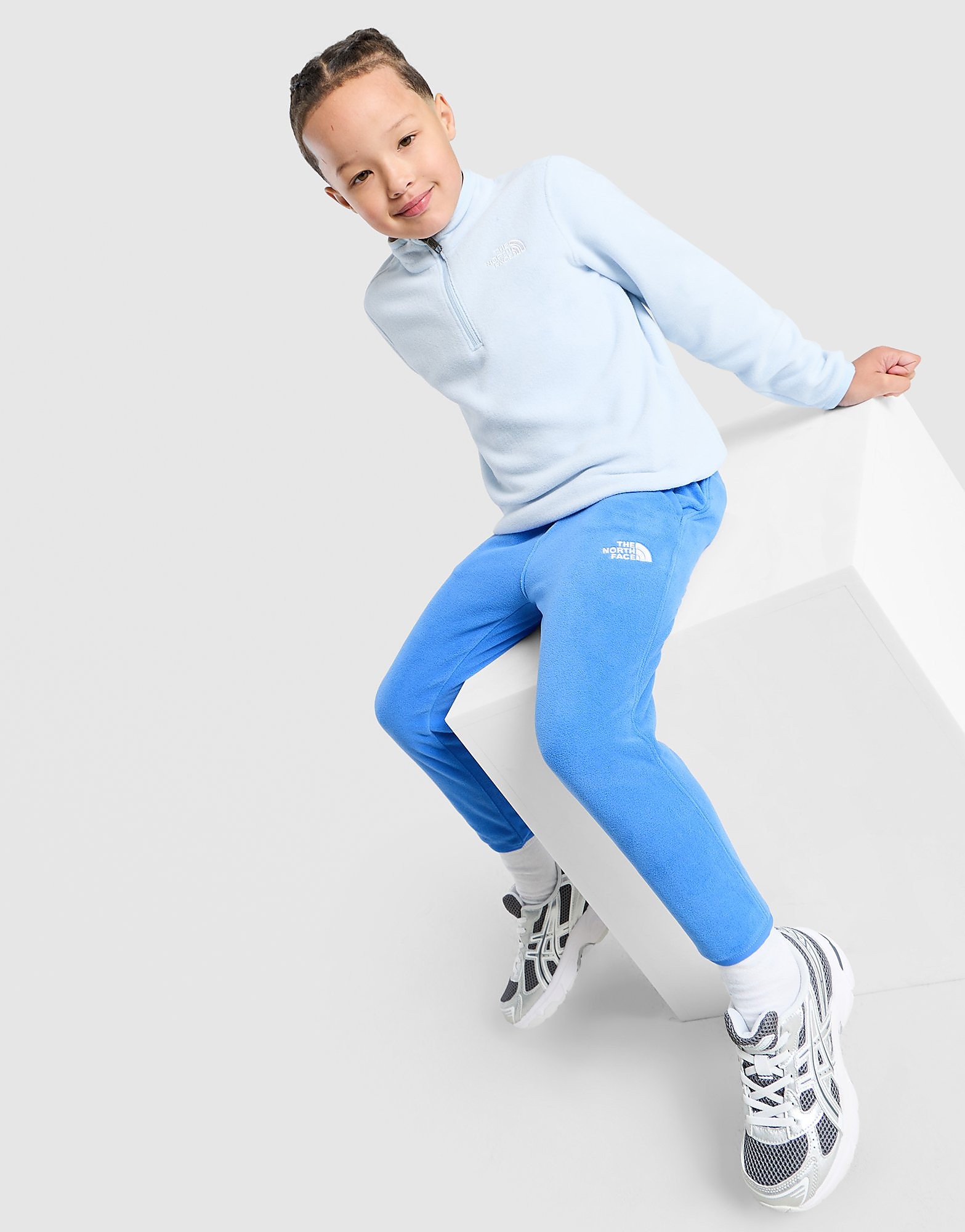 The North Face Glacier 1 4 Zip Set Children Blauw Kind Blauw