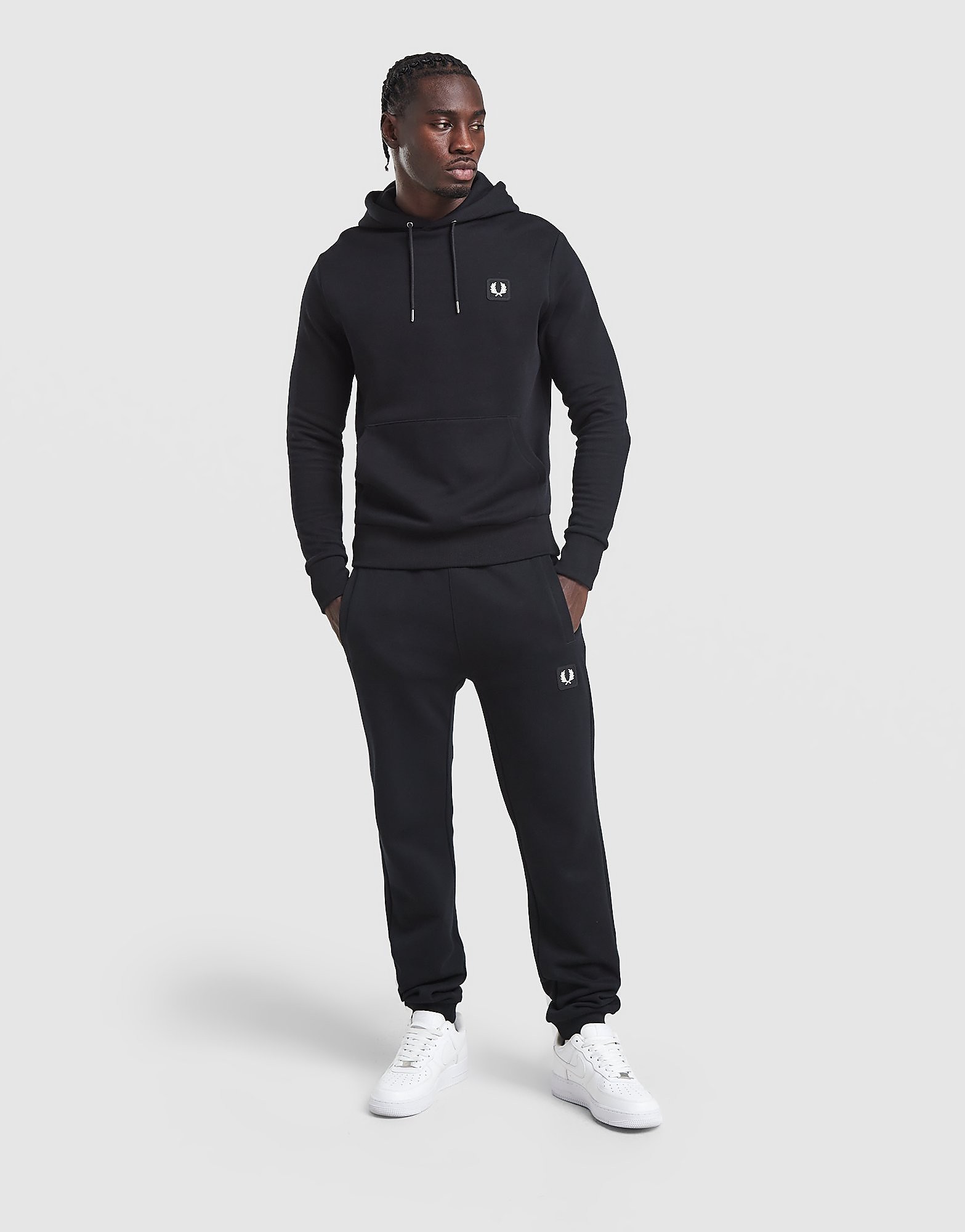 Fred Perry Pique Joggers - Zwart- Heren, Zwart