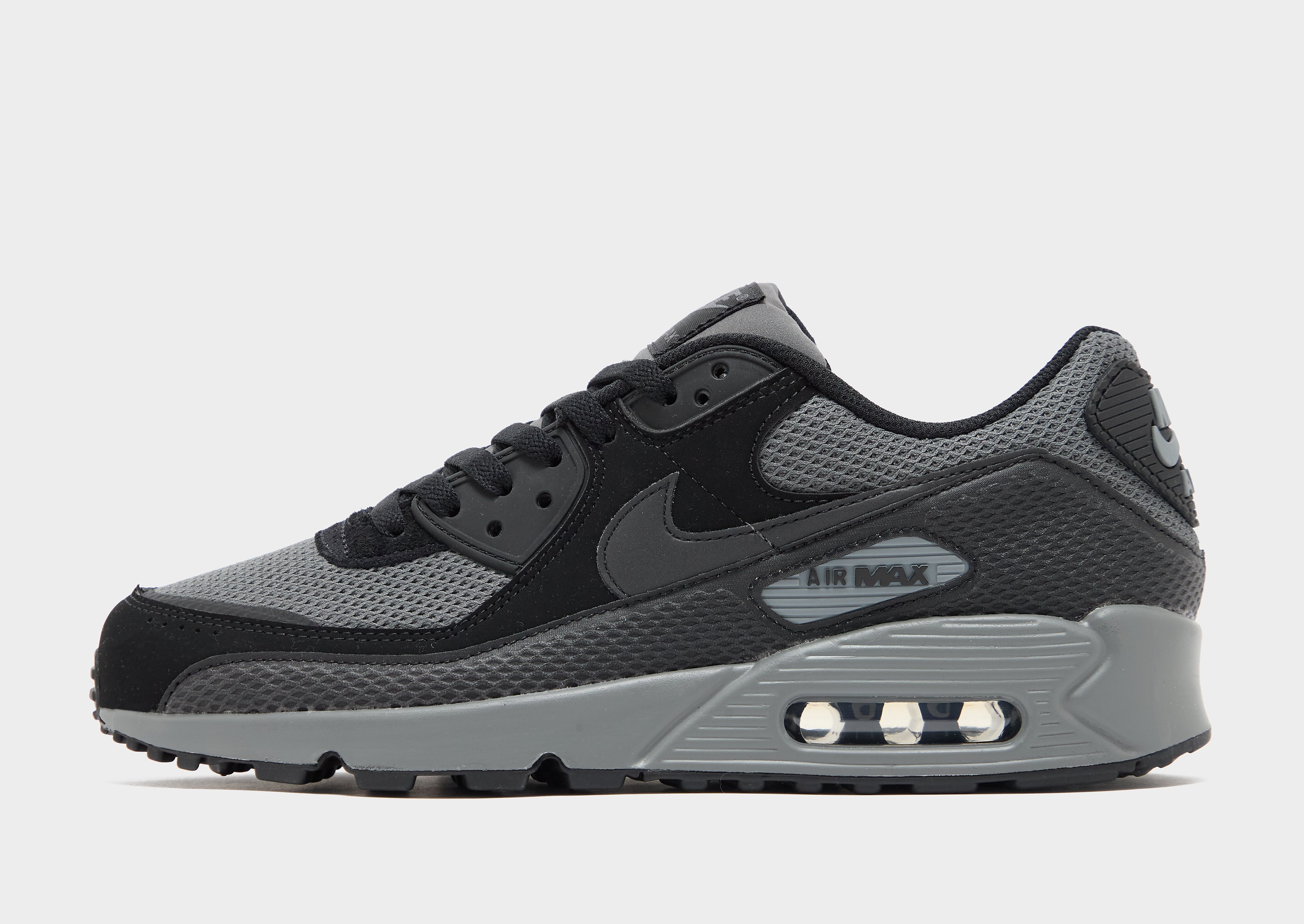 Mens Air Max 90 Premium - Nero, nero nero Uomo taglia 44.5