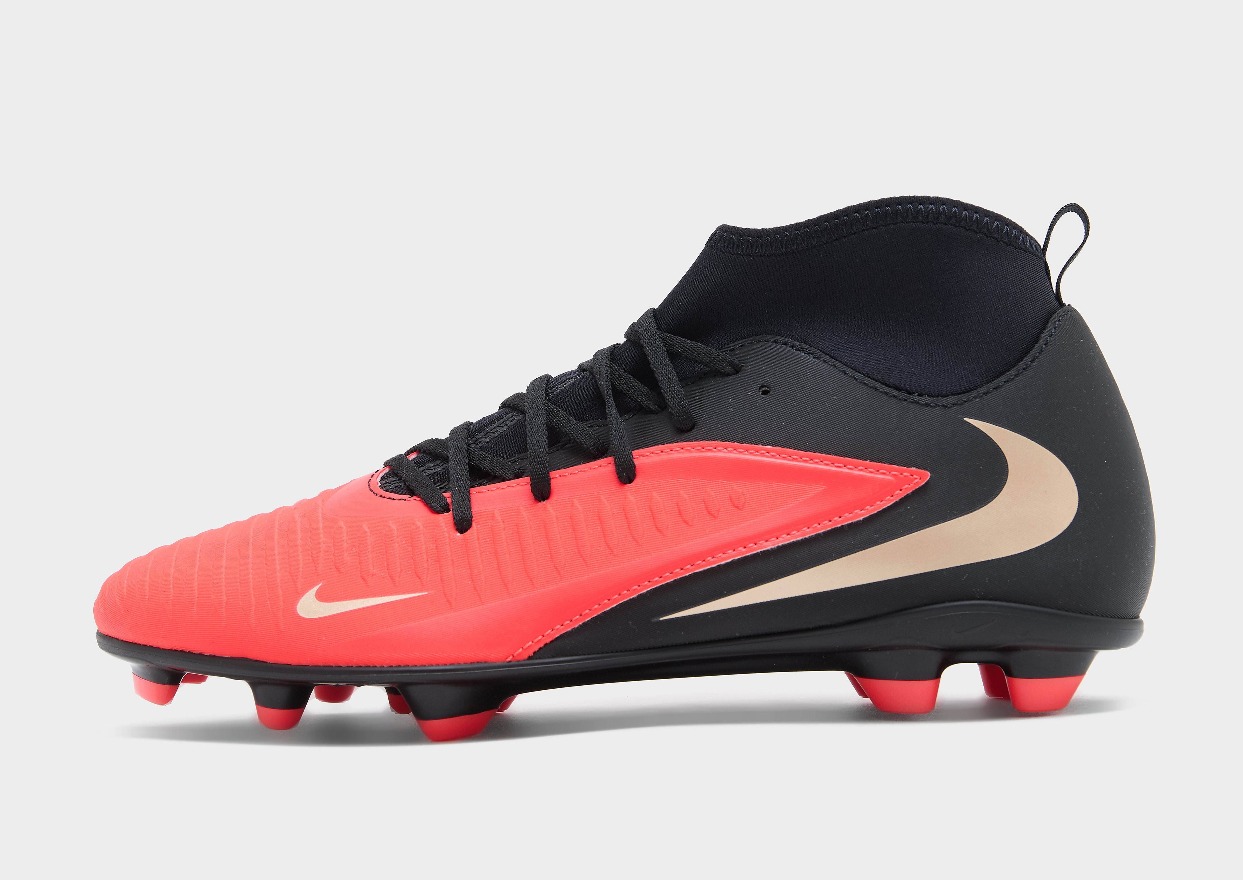 Chaussures Football surfaces Nike Phantom 6 High Club Homme rouges - vue 3