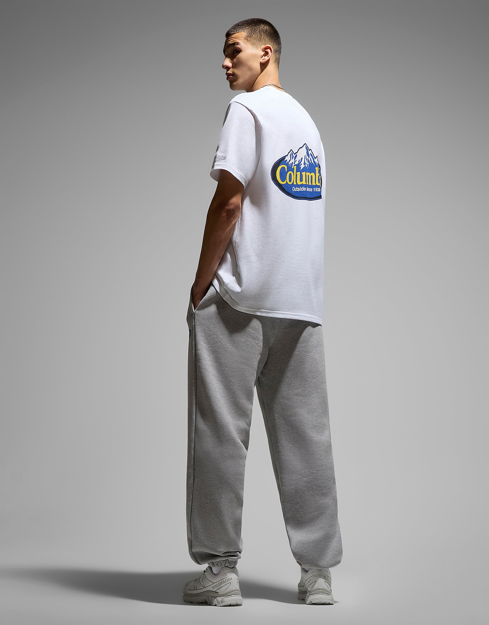 Columbia Snowy Peaks Heavy T-Shirt - Wit- Heren, Wit