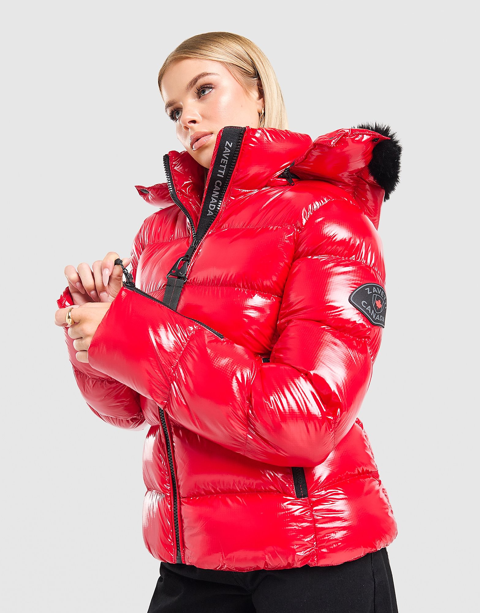 Zavetti Canada Virnaro Slim Puffer Jacket - Rood- Dames, Rood