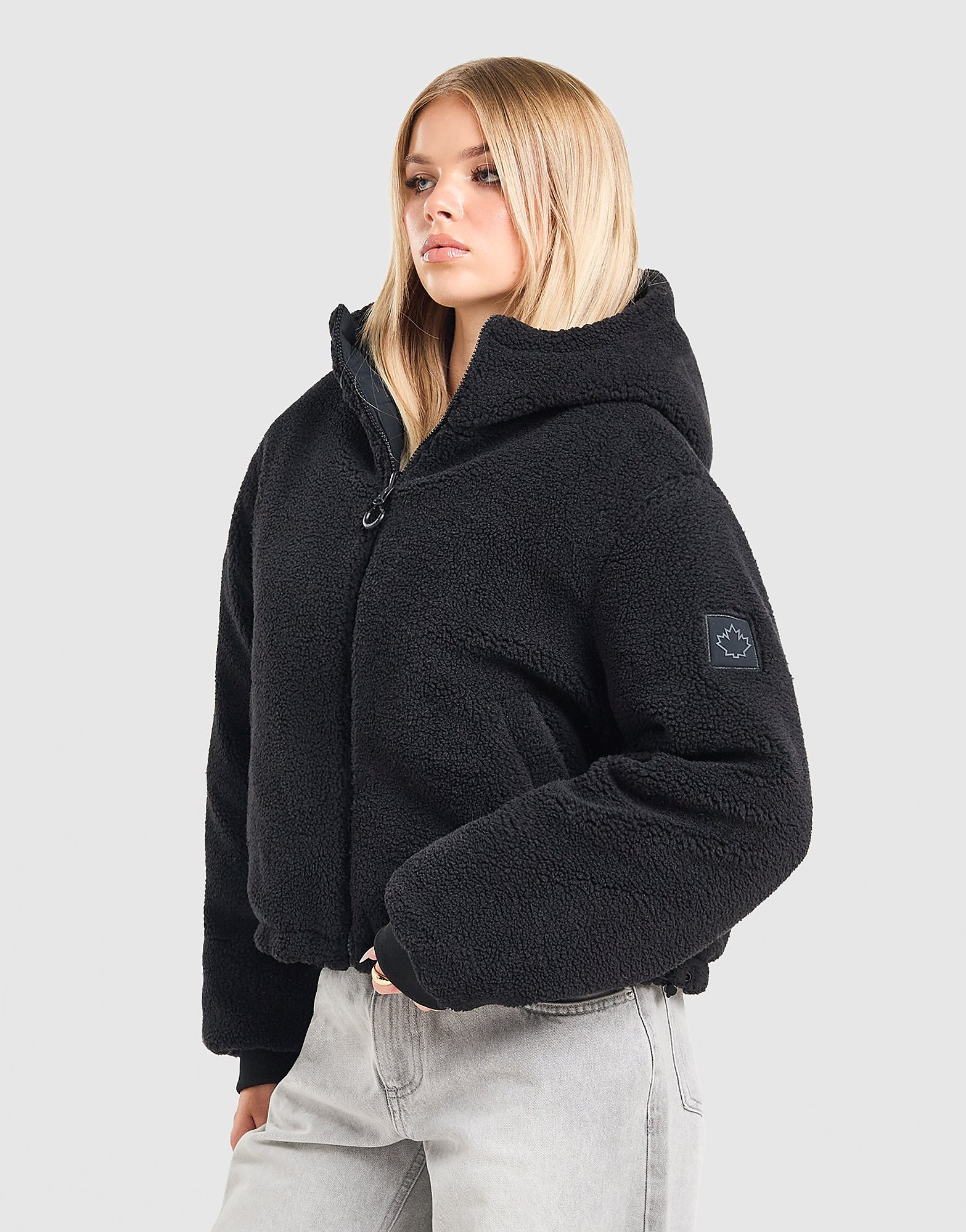 Zavetti Canada Sellata Borg Reversible Jacket - Zwart- Dames, Zwart