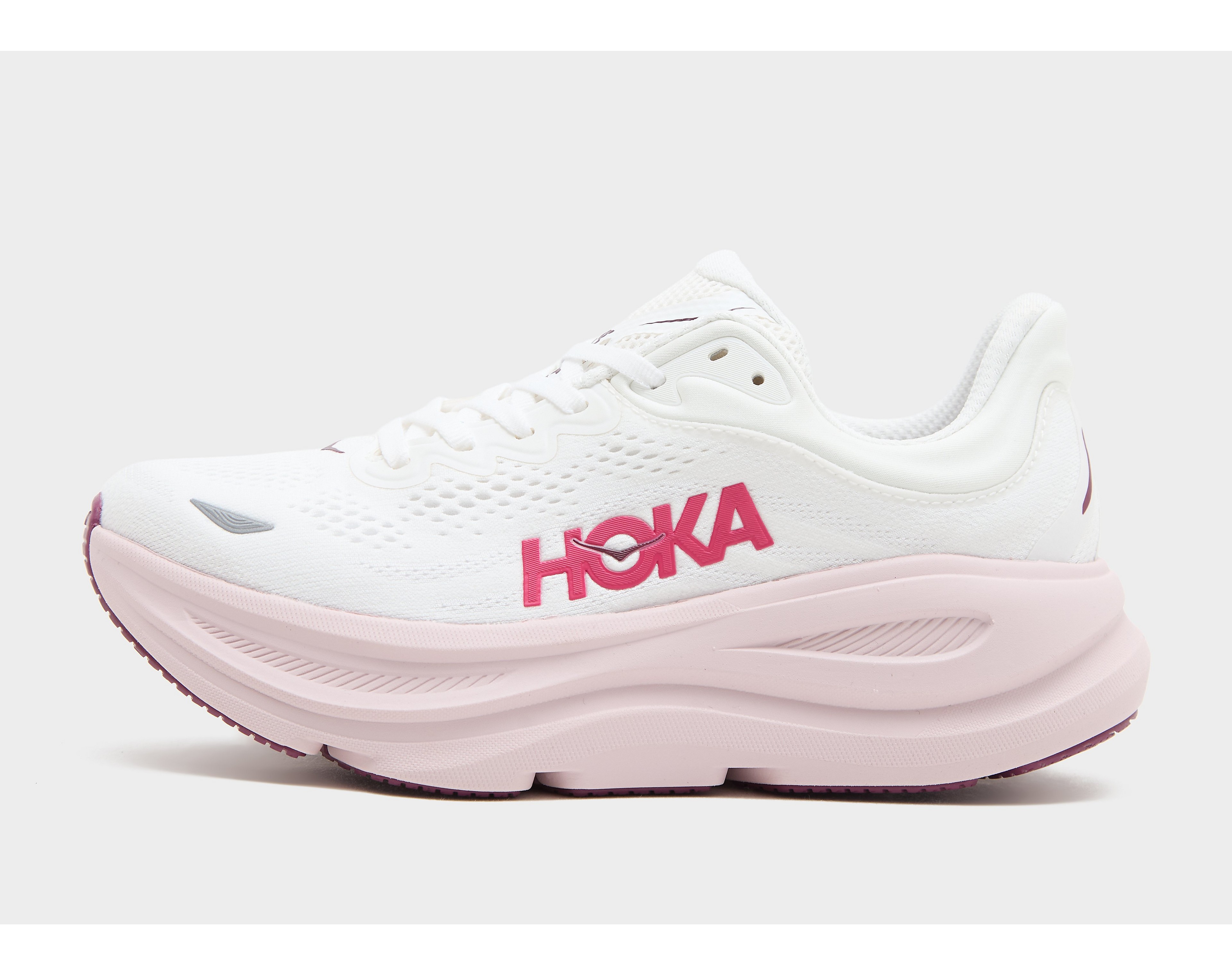 Hoka Sneakers Bondi 9 vit, rosa dam – bild 3