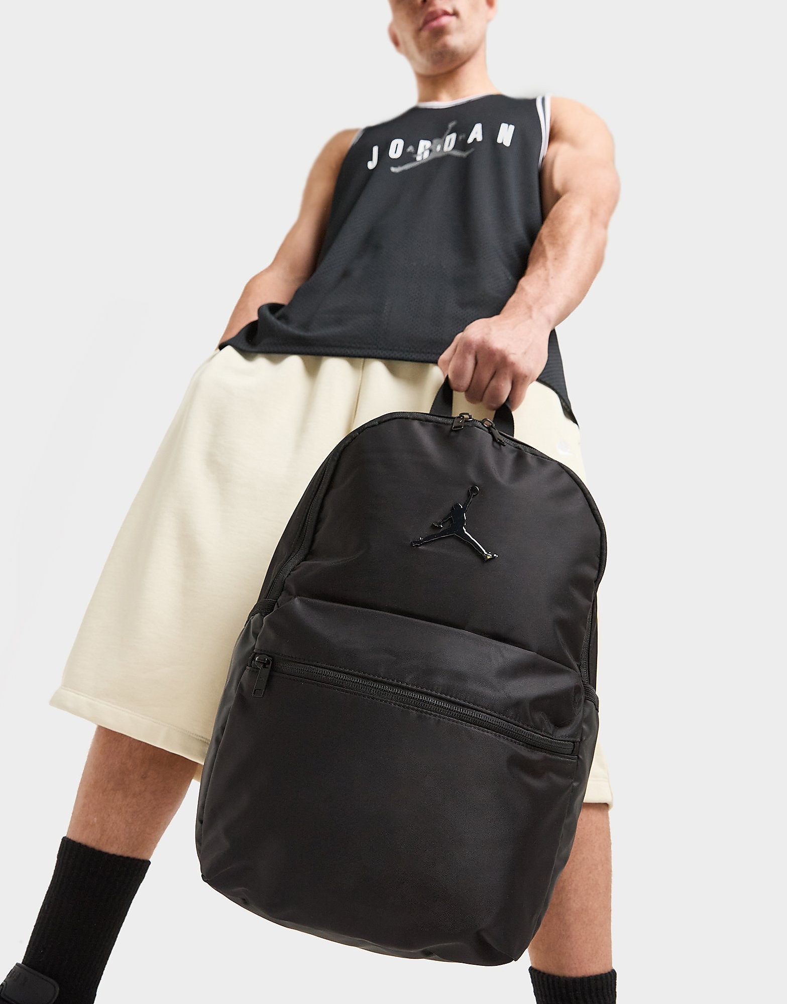 Premium Metal Jumpman Rucksack - Damen, Schwarz - female - Size: One Size