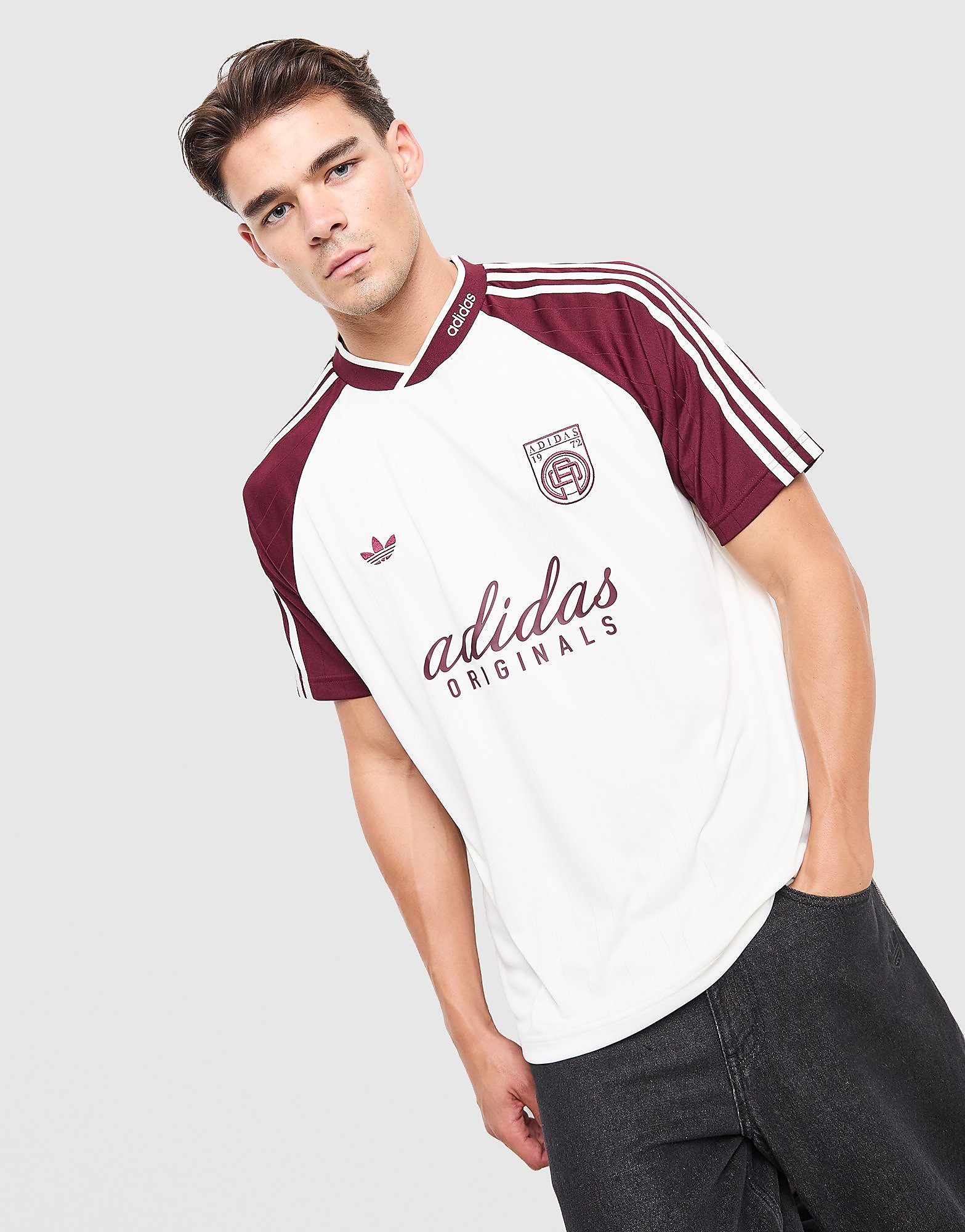 adidas Originals '90s Jersey - Wit- Heren, Wit M