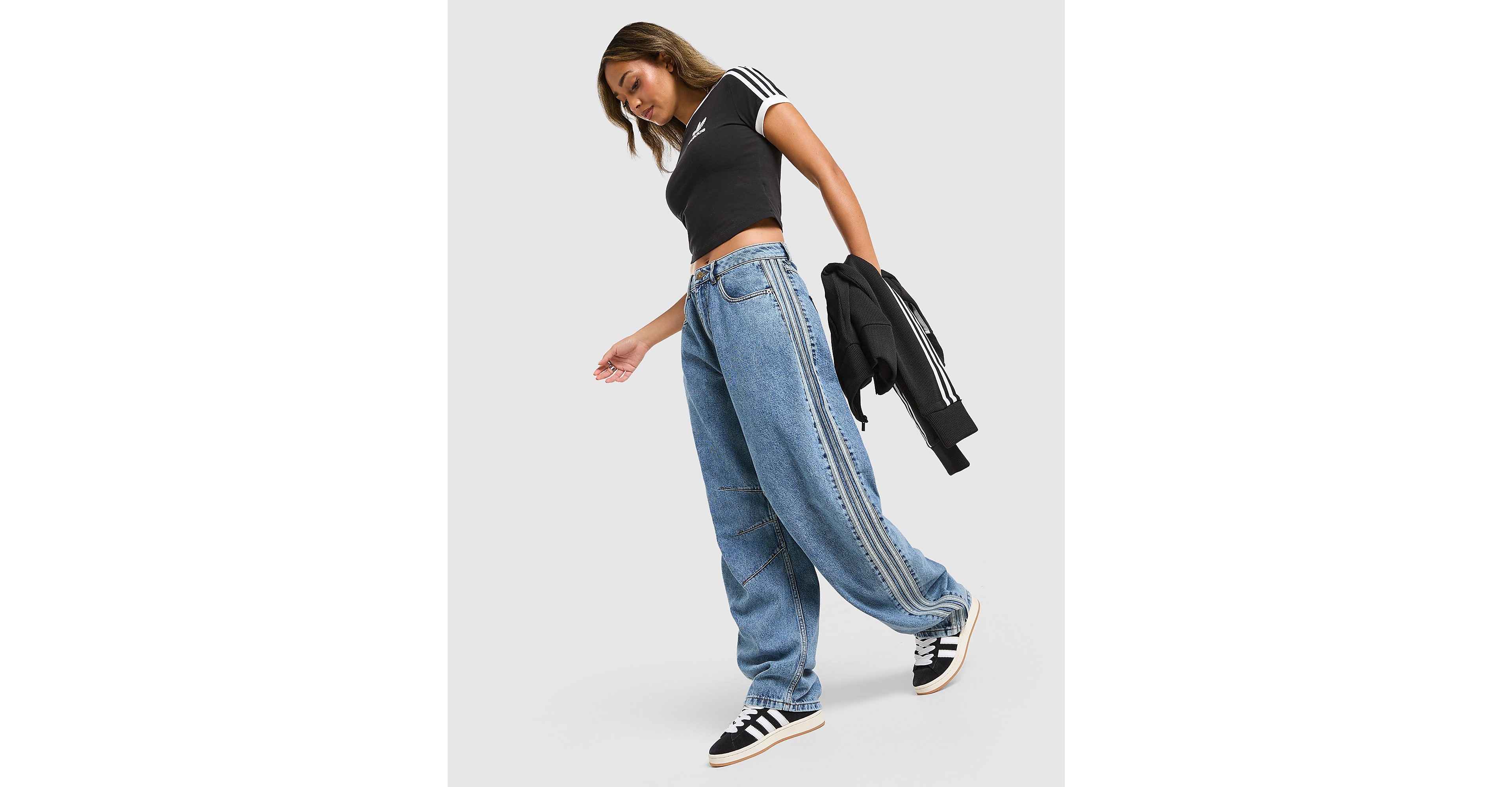 Adidas Originals Jeans blå denim dam – bild 2
