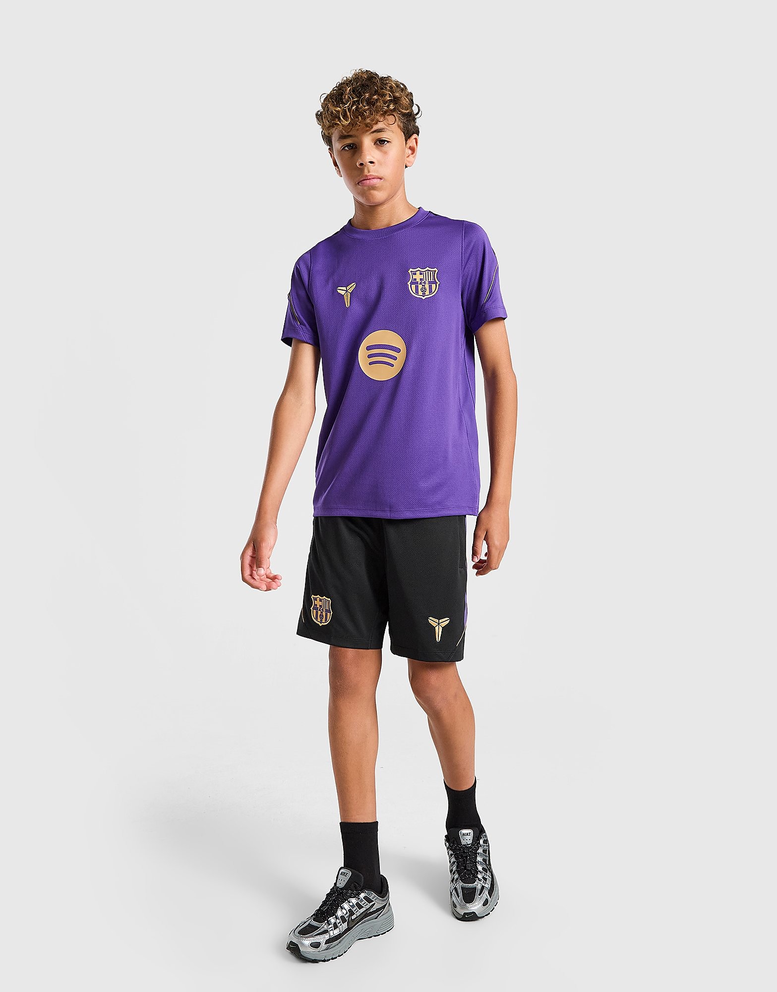 Nike Dri-FIT knit voetbalshorts voor kids FC Barcelona Strike SE - Zwart, Zwart 8-10Y