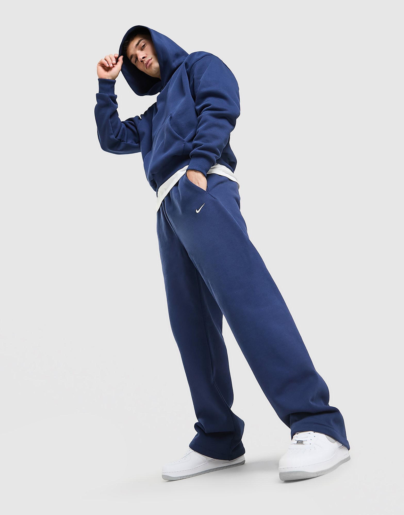 Nike Bungeebroek voor heren Solo fleece Blauw- Heren Blauw