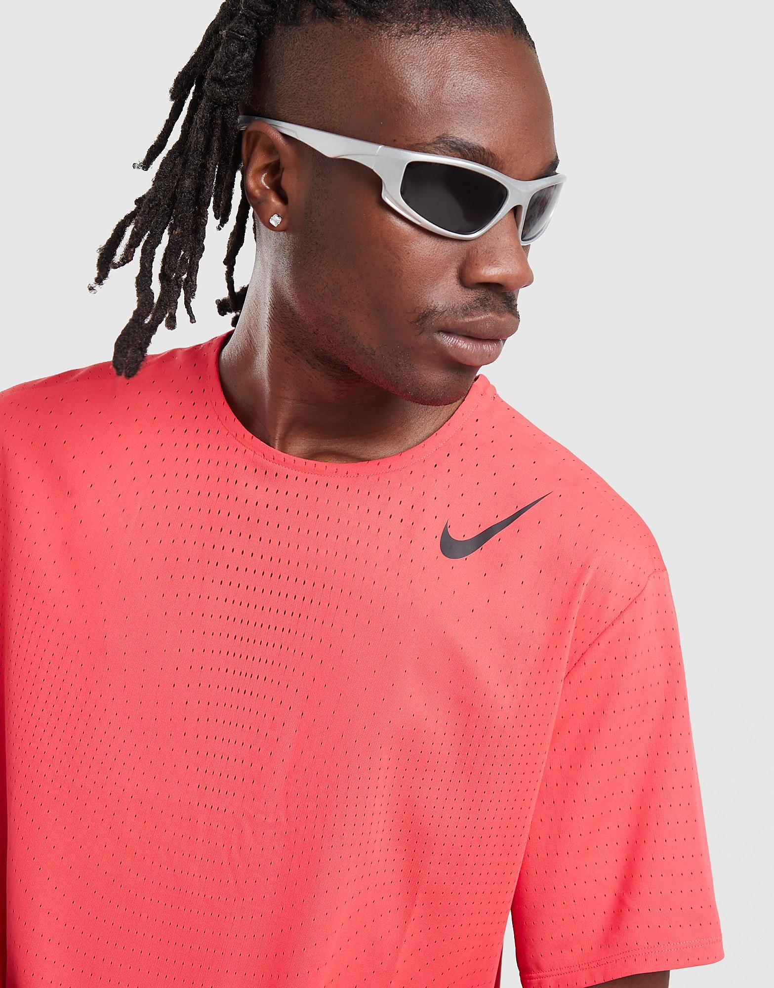 Nike AEROSWIFT TEE F. - Rood- Heren, Rood