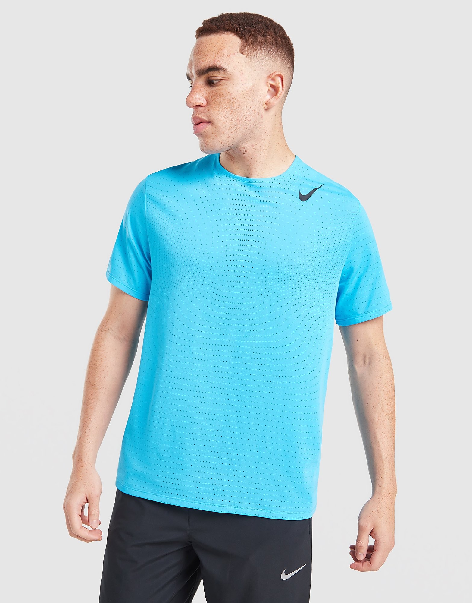 Nike Dri-FIT ADV hardlooptop met korte mouwen voor heren AeroSwift - Blauw- Heren, Blauw