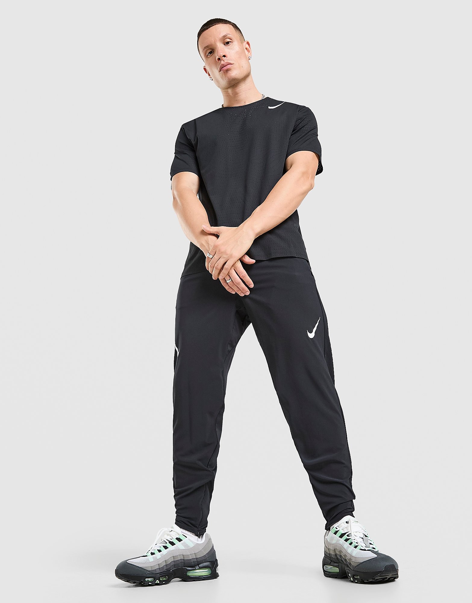 Nike Dri-FIT ADV hardloopbroek voor heren AeroSwift Zwart- Heren Zwart