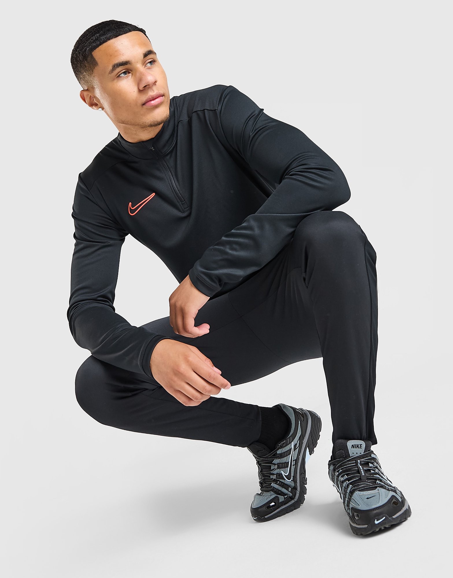 Nike Voetbaltrainingstop met Dri-FIT voor heren Academy Zwart- Heren Zwart