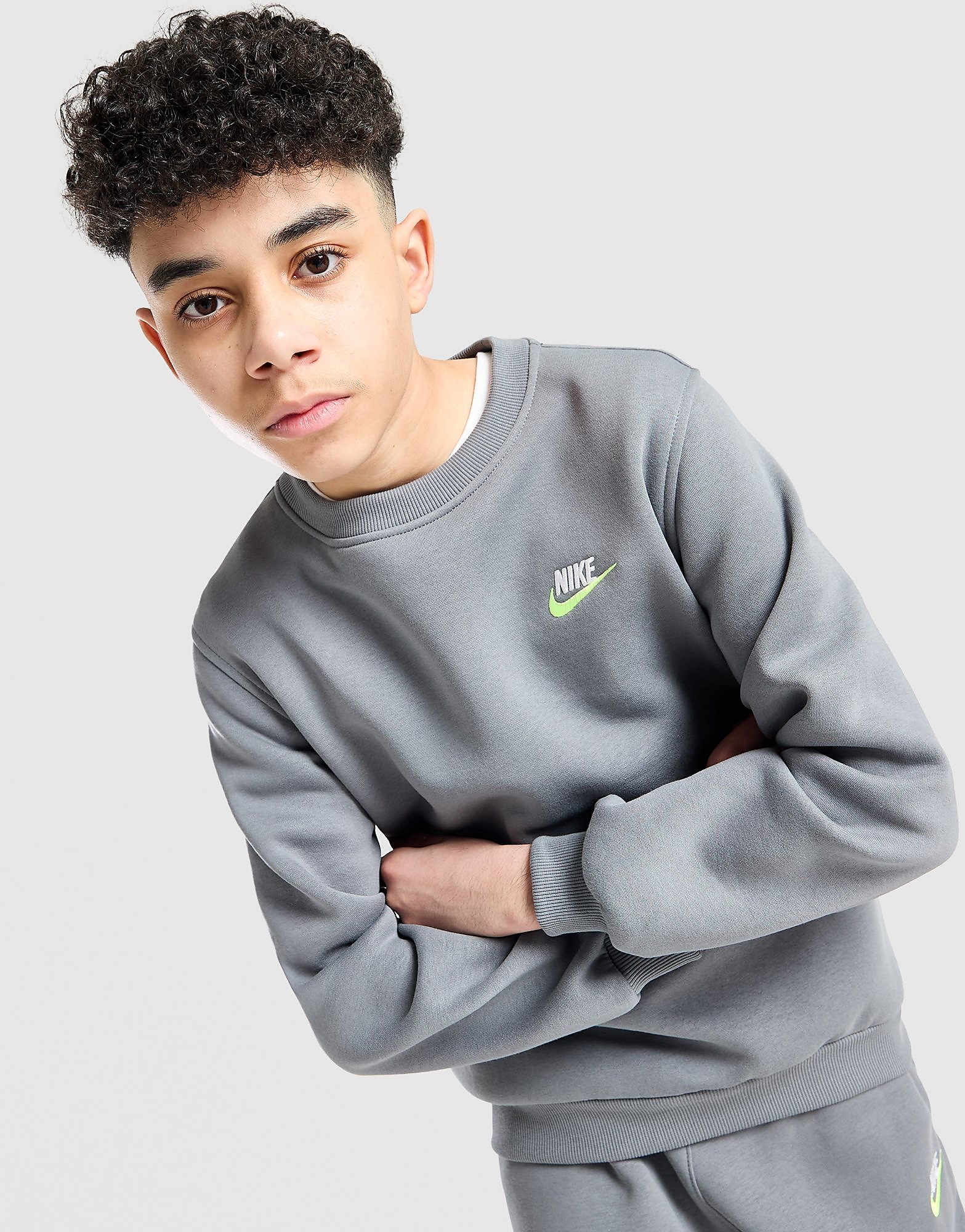 Nike Sweatshirt voor kids Sportswear Club Fleece Grijs