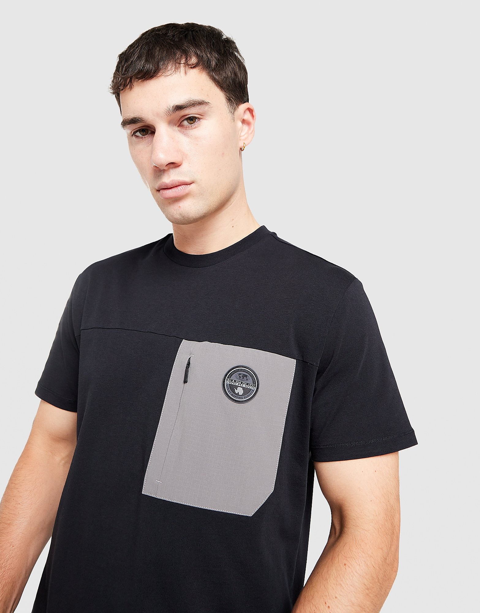 Napapijri Selk Pocket T-Shirt - Zwart- Heren, Zwart L