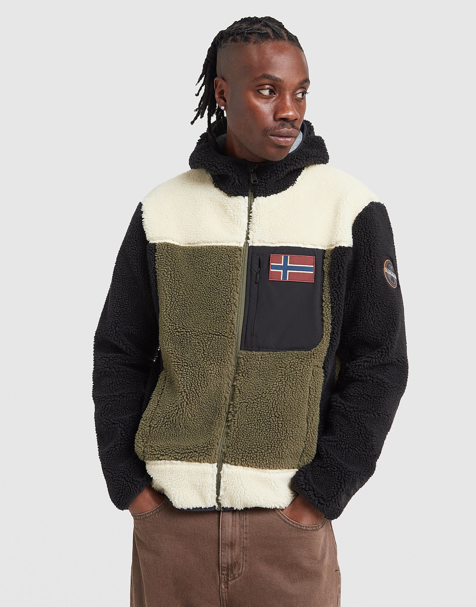 Napapijri Volres Polar Fleece Jacket - Groen- Heren, Groen