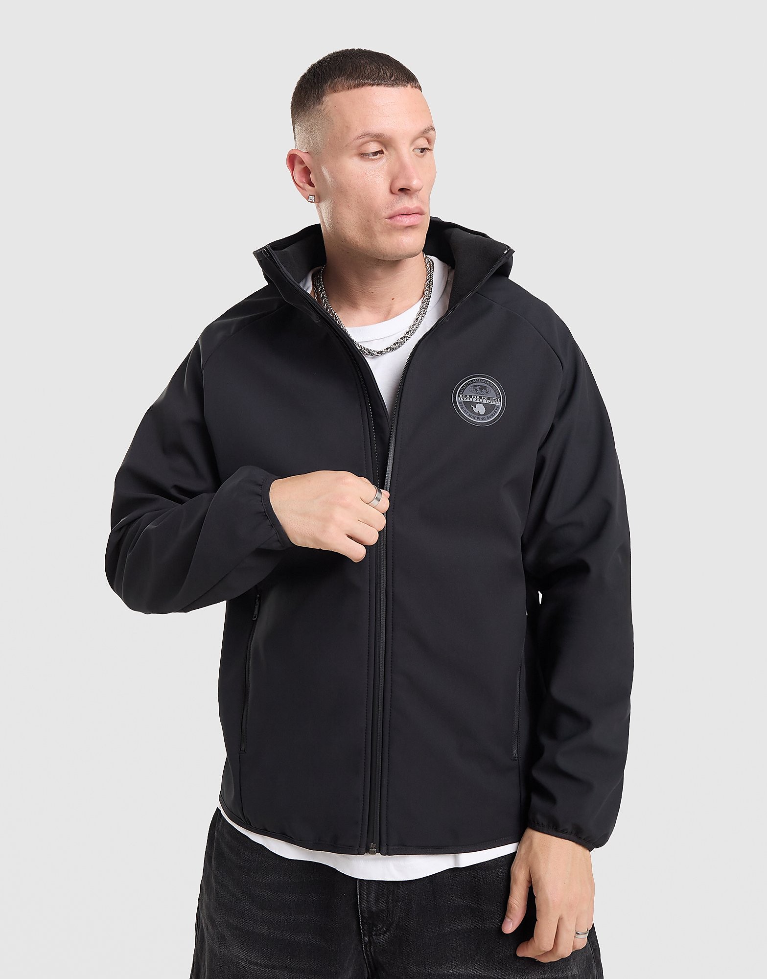 Napapijri Cabot Softshell Jacket - Zwart- Heren, Zwart