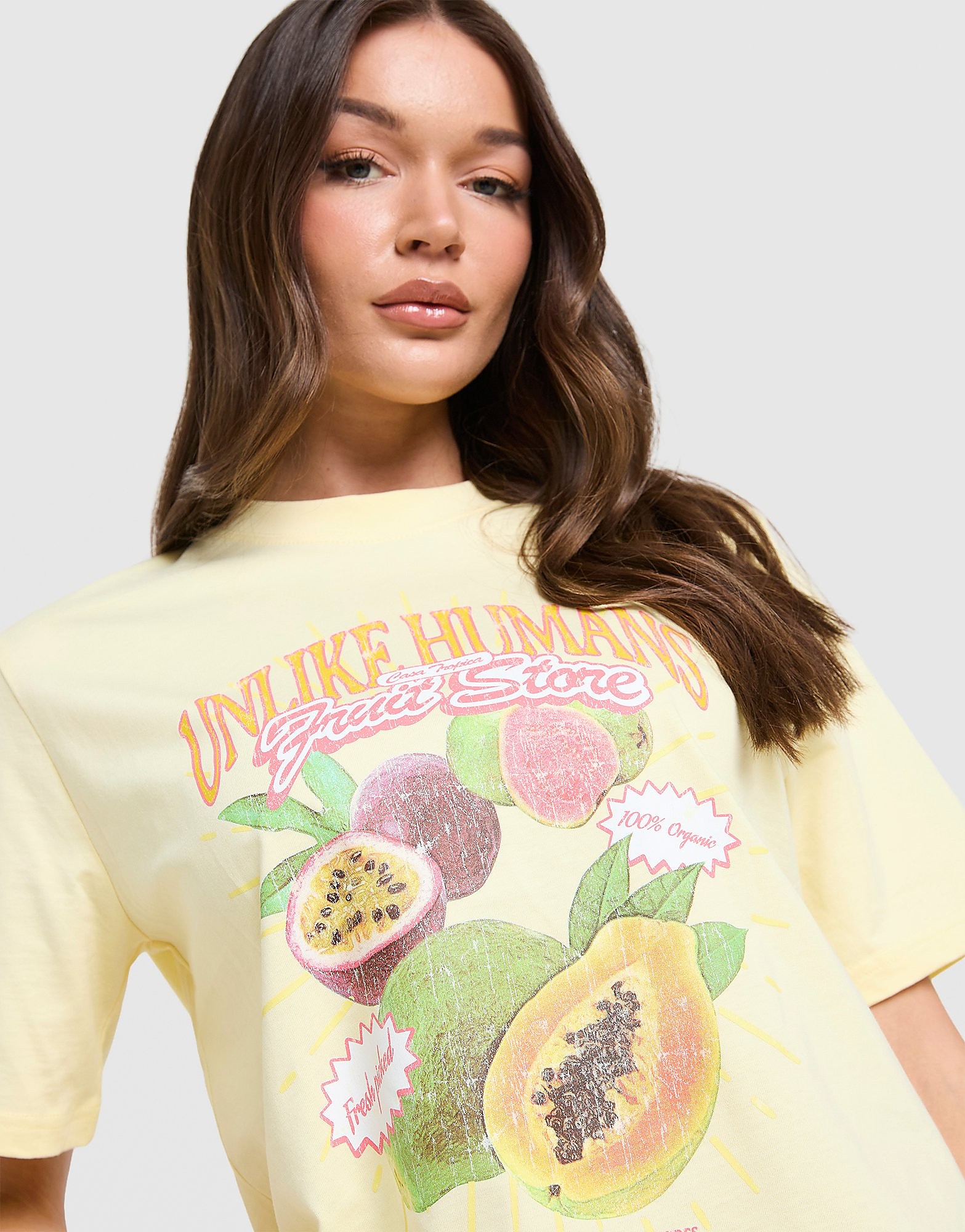 Unlike Humans Tropical T Shirt Jaune Jaune - vue 1