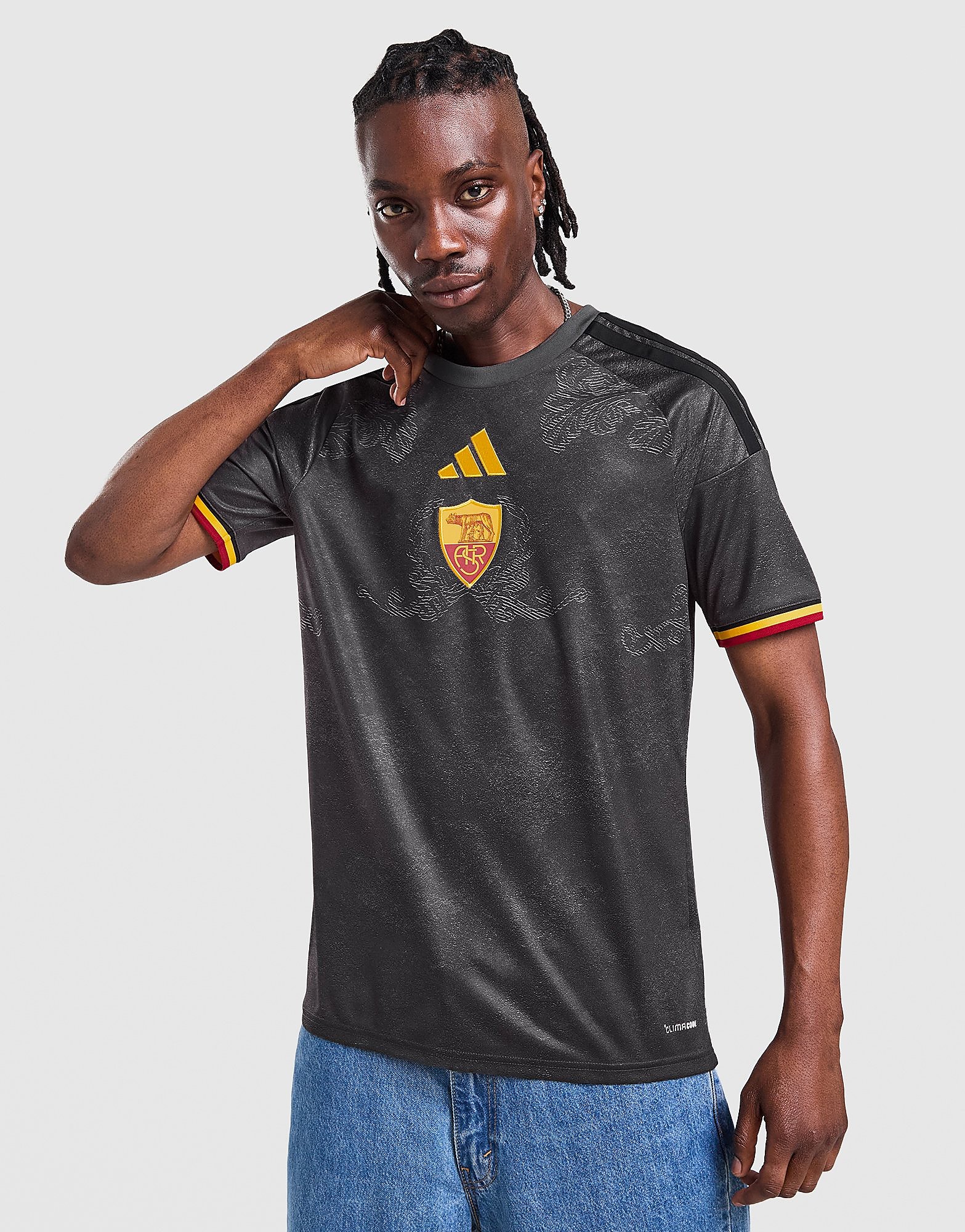 adidas AS Roma 2026/27 Third Shirt - Grijs- Heren, Grijs
