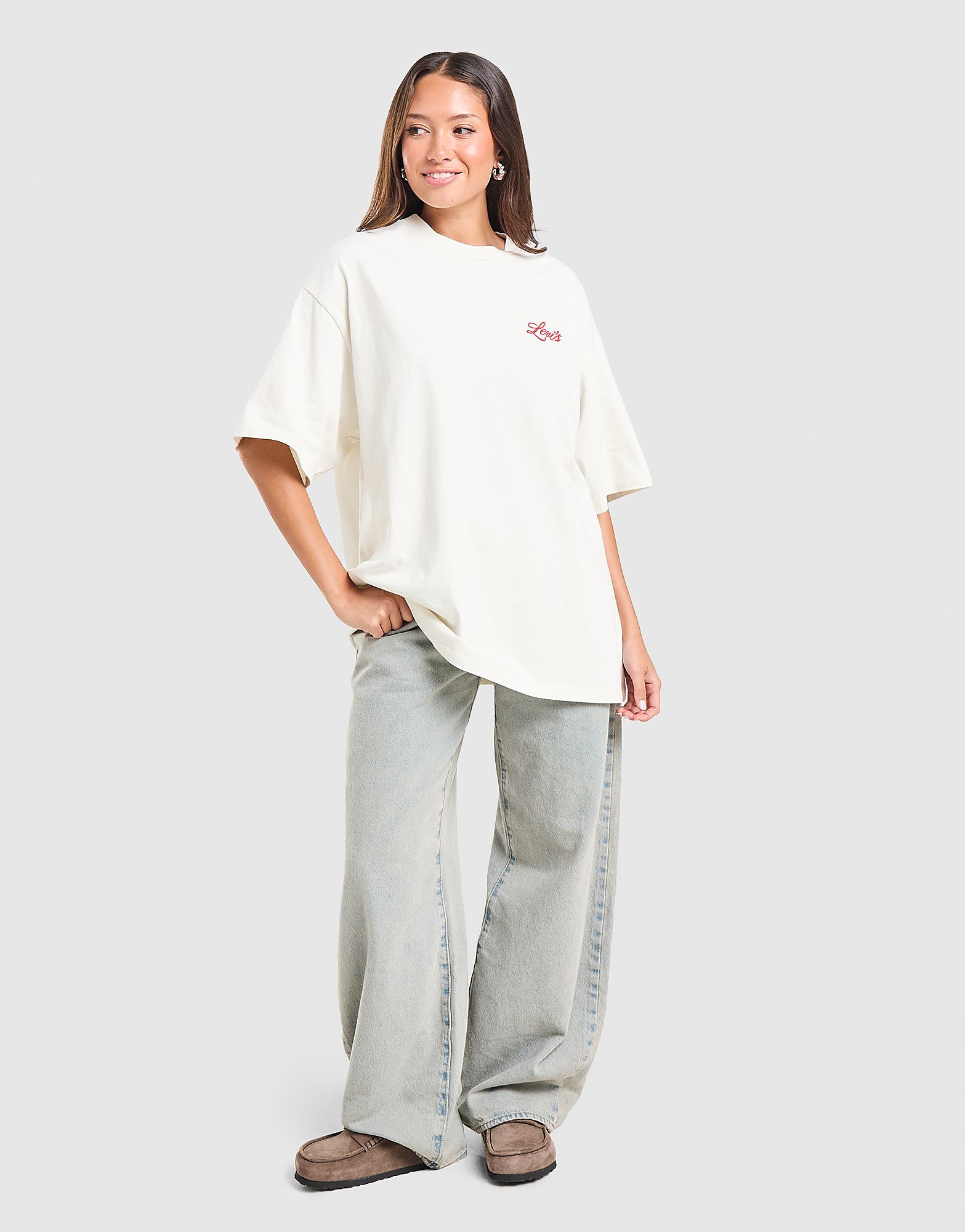 LEVI'S Cafe T-Shirt - Wit- Dames, Wit