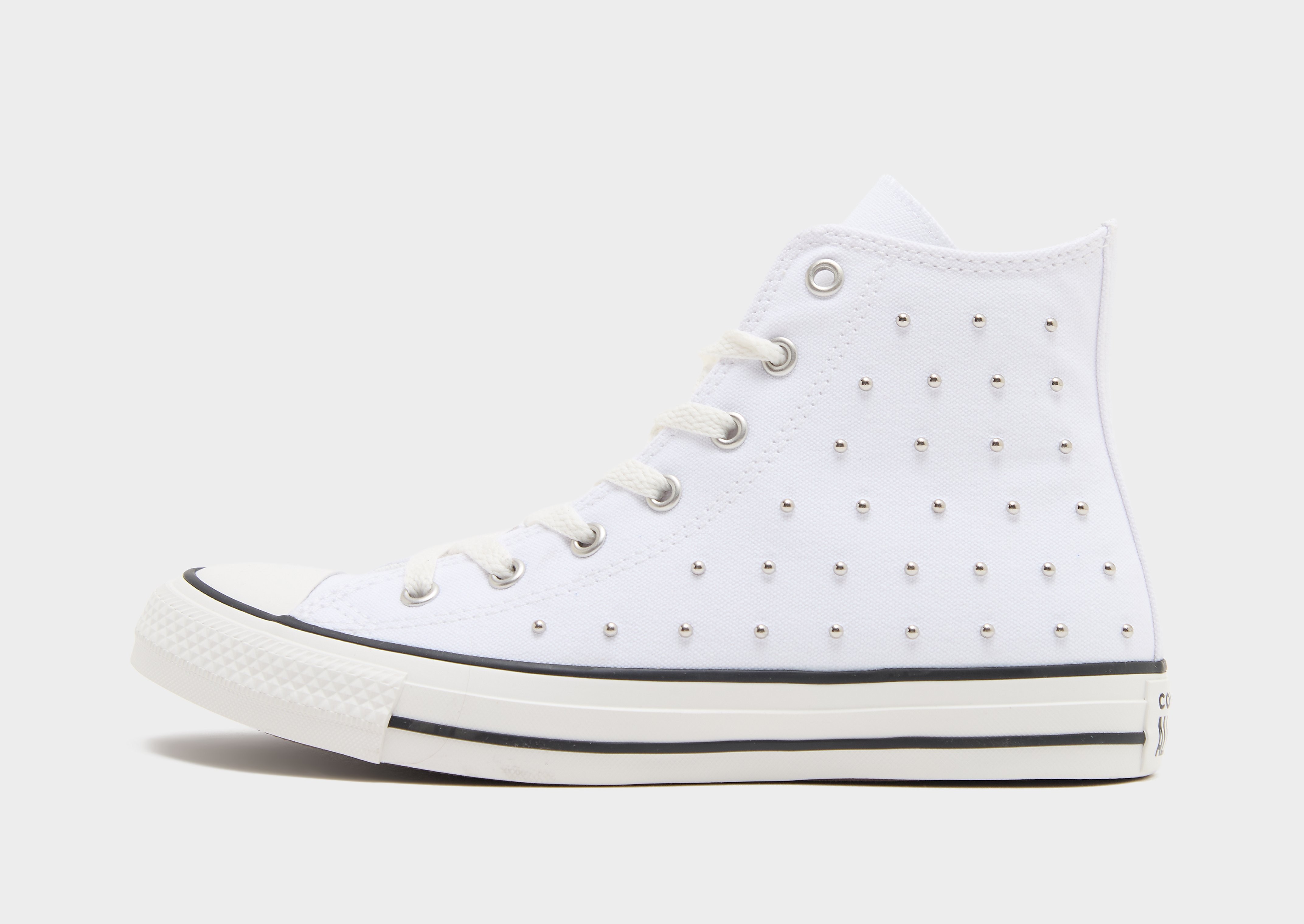 Converse Chuck Taylor All Star High Studded Junior, vit, vit