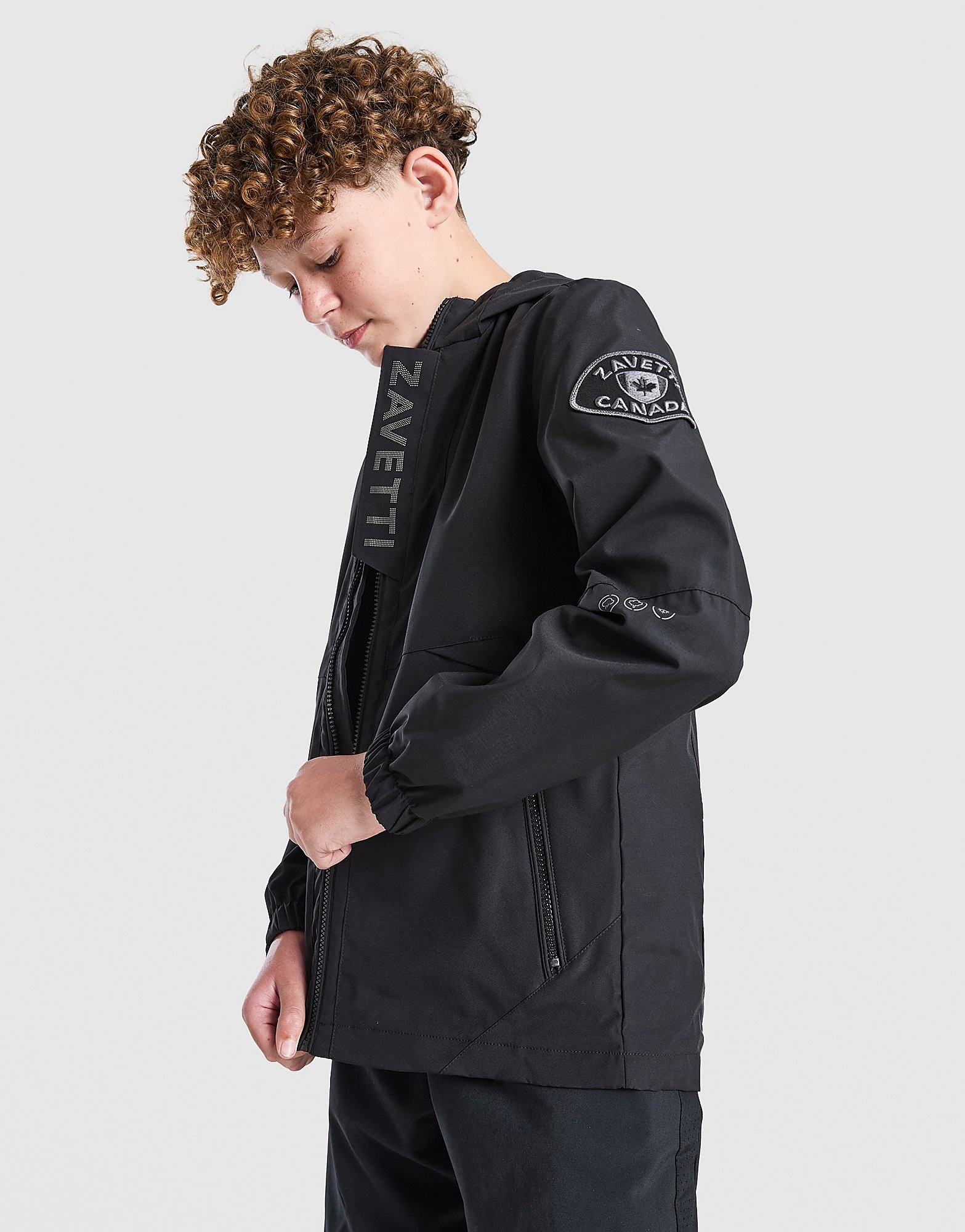 Zavetti Canada Berrano Windbreaker Jacket Junior - Zwart - Kind, Zwart 8-9Y