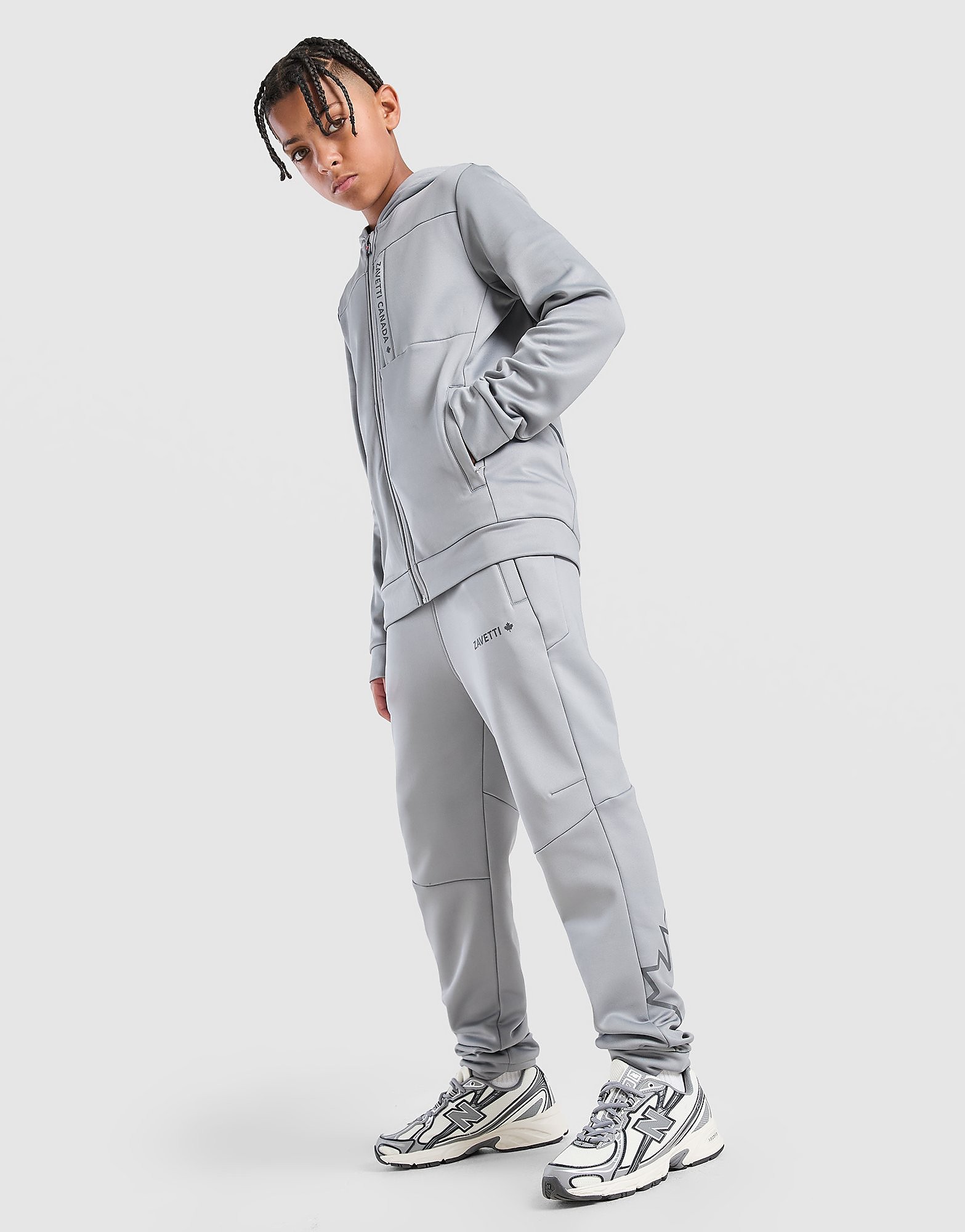 Zavetti Canada Fallonino Fleece Track Pants Junior - Grijs - Kind, Grijs
