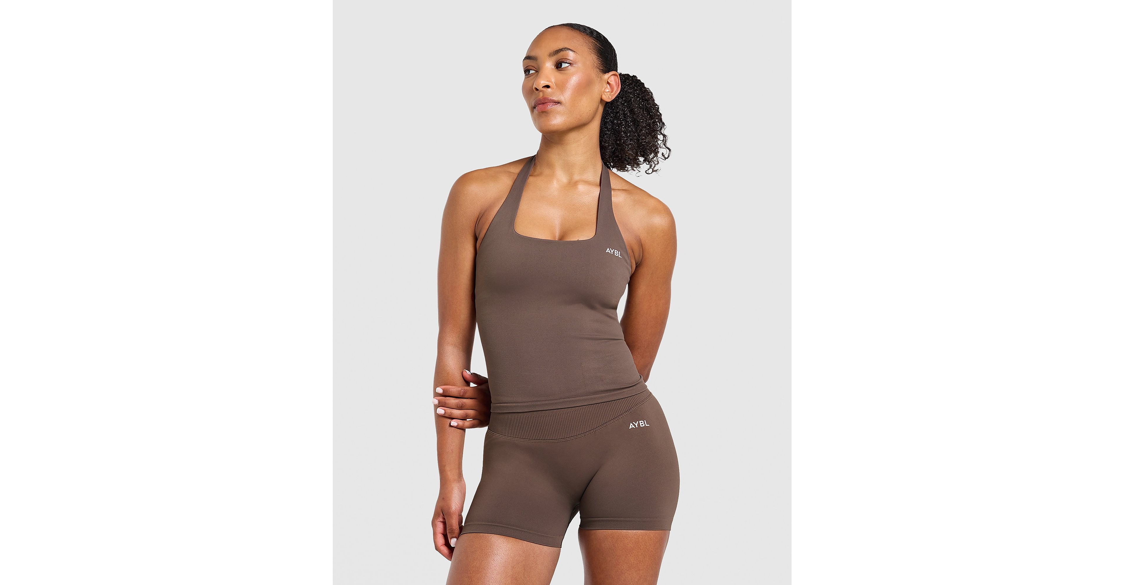 Enhance Seamless Halterneck Top