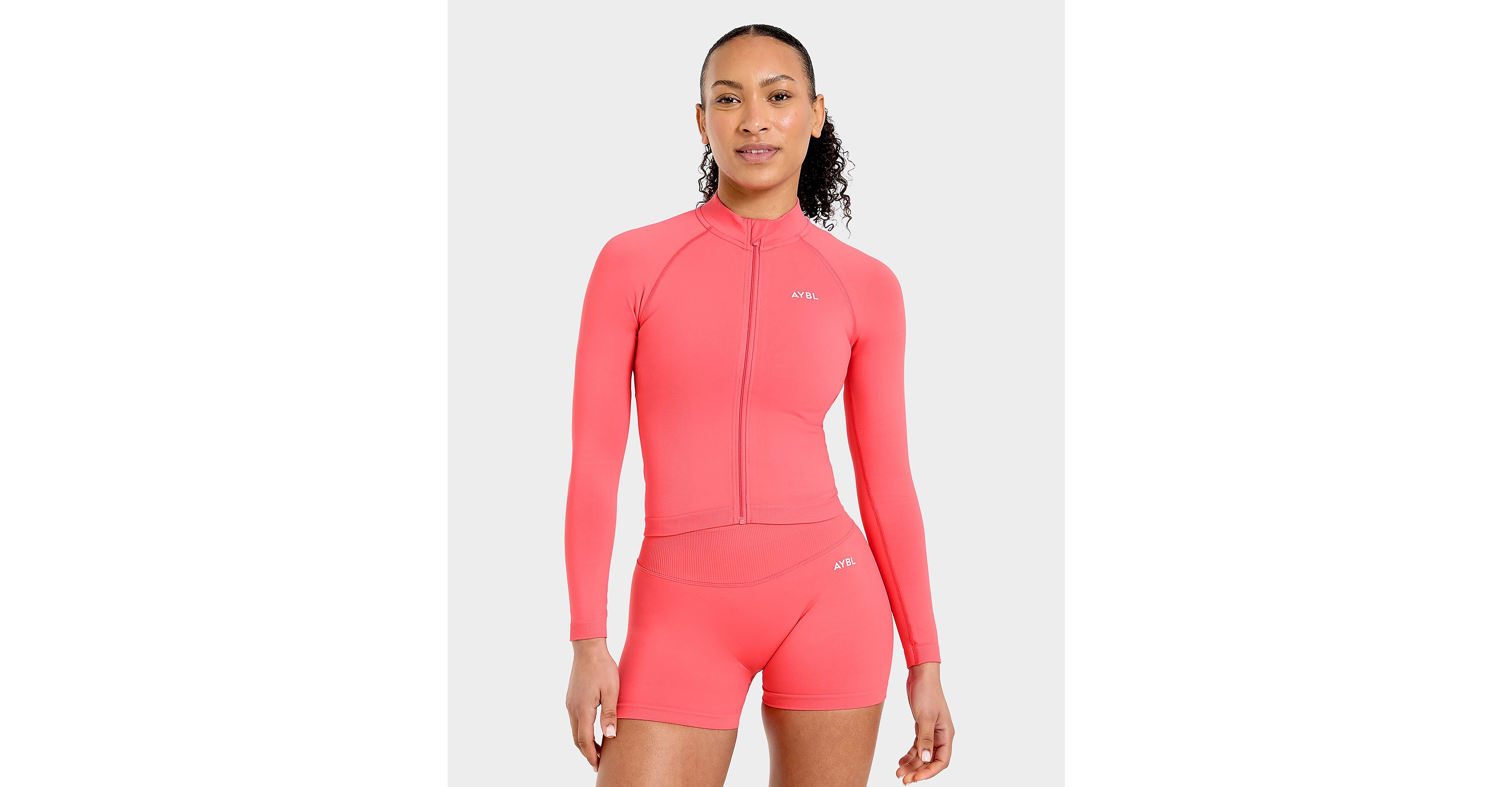 Enhance Full Zip Seamless Top