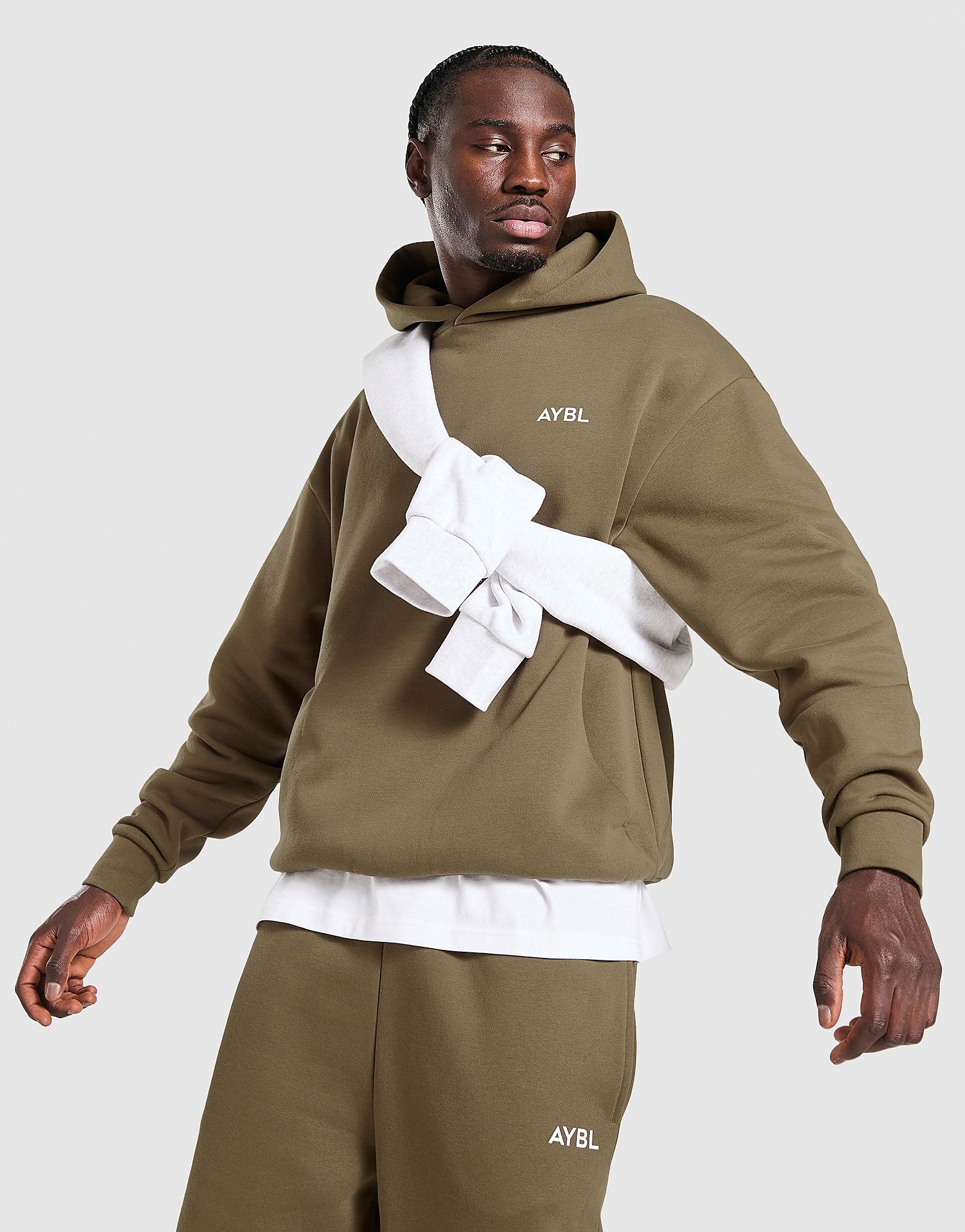 AYBL Essential Oversized Hoodie - Groen- Heren, Groen XS