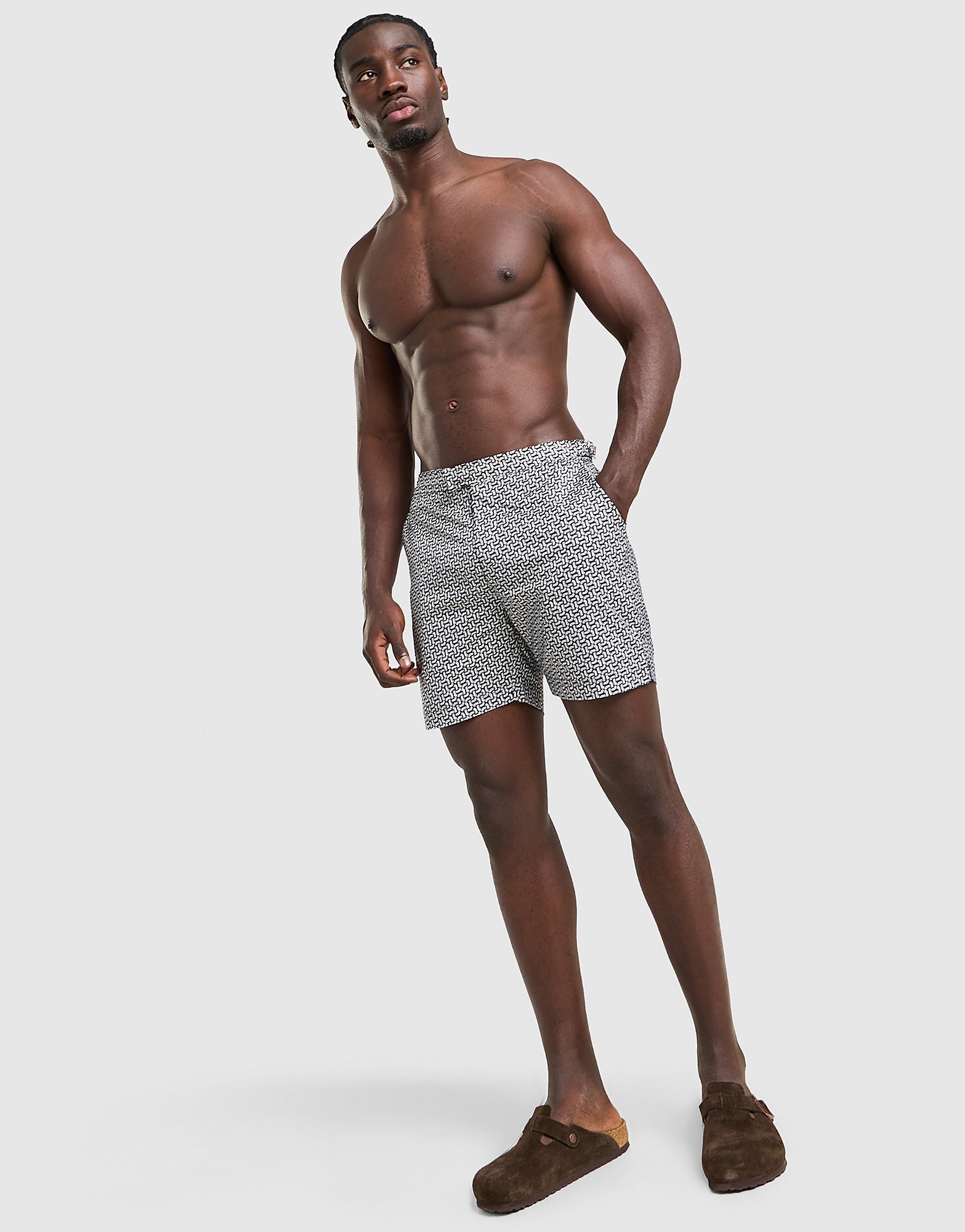 Belier Chain Swim Shorts, svart