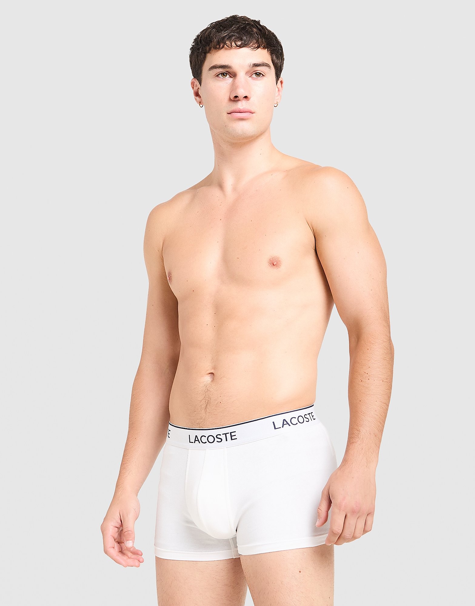 Lacoste 3-Pack Boxers - Wit- Heren, Wit
