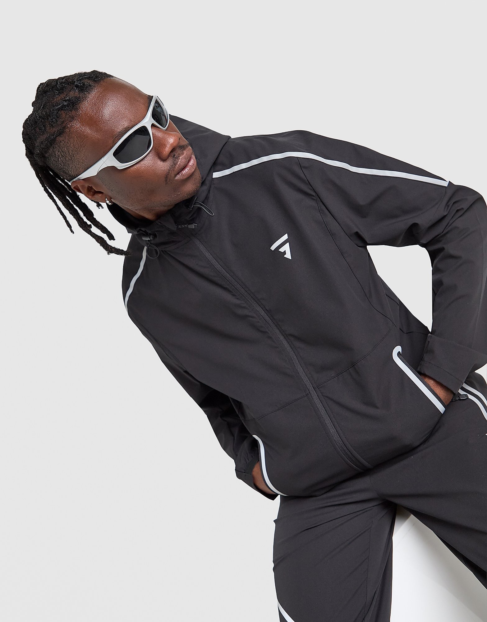 Mens Giacca Reflect - Nero, nero nero Uomo taglia S