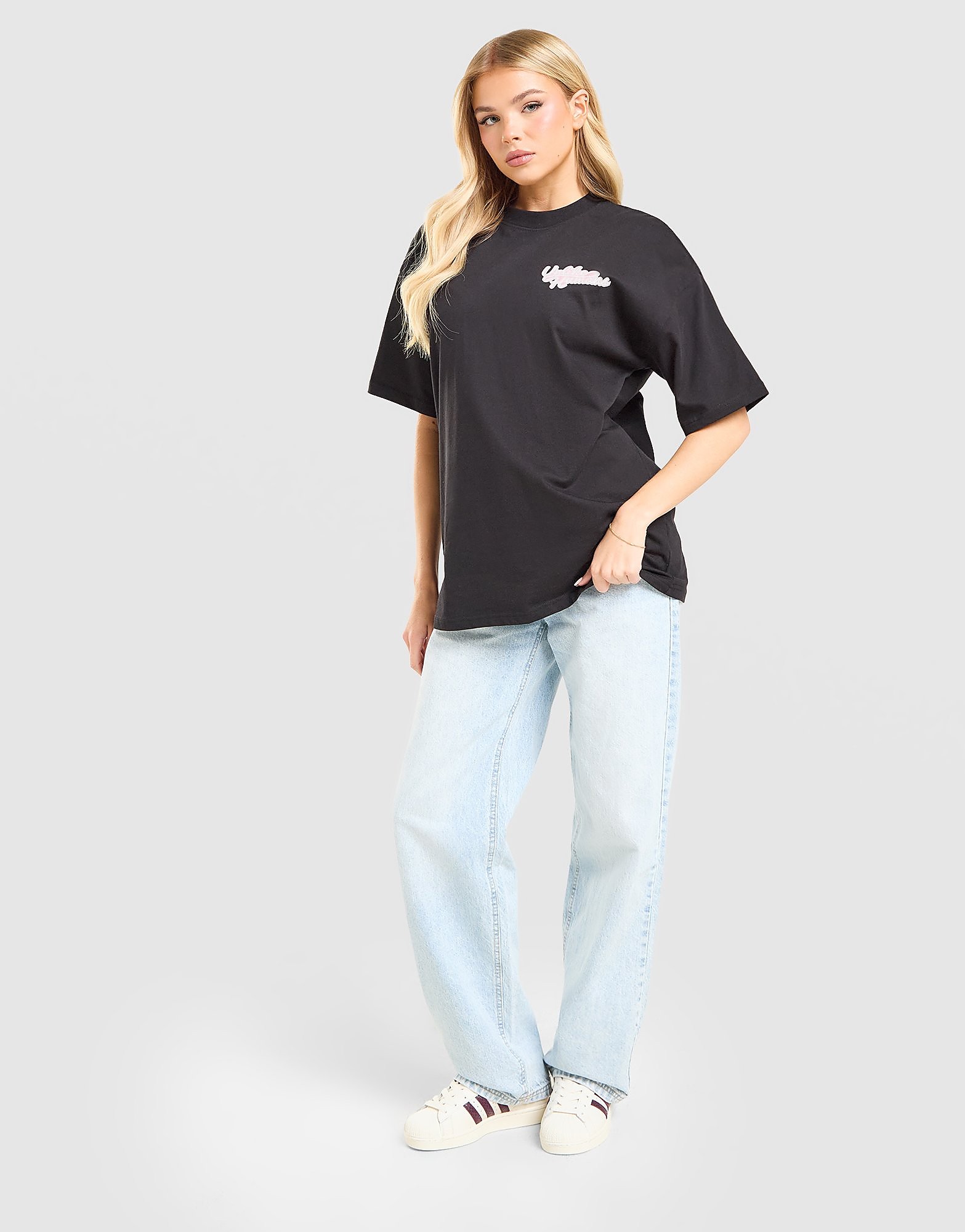 Mid-Rise Loose Jeans Damen - Damen, Blau - female - Size: 14