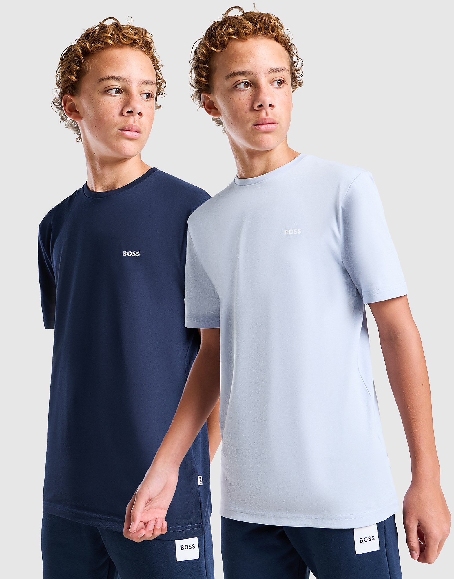 Boss 2-Pack Small Logo T-Shirt Junior Blauw