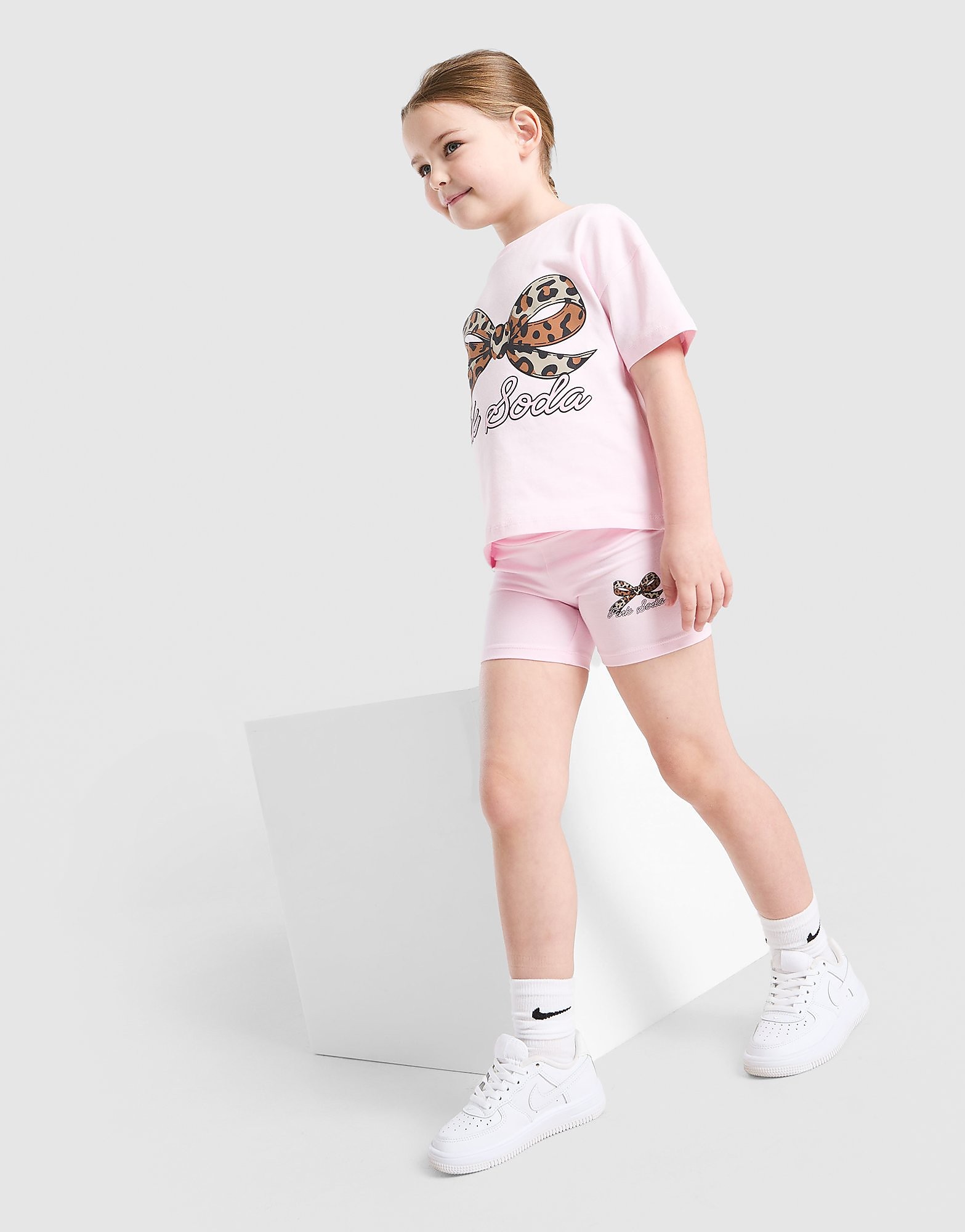 Completo Maglia/Pantaloncino Bow Ragazza Bambino - Rosa, rosa rosa Bambino taglia 7-8Y