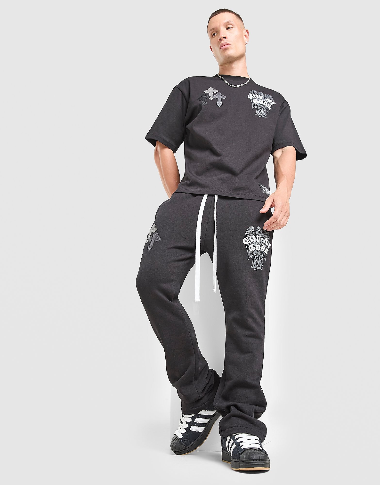 Lorenzo Empire T-Shirt - Zwart- Heren, Zwart