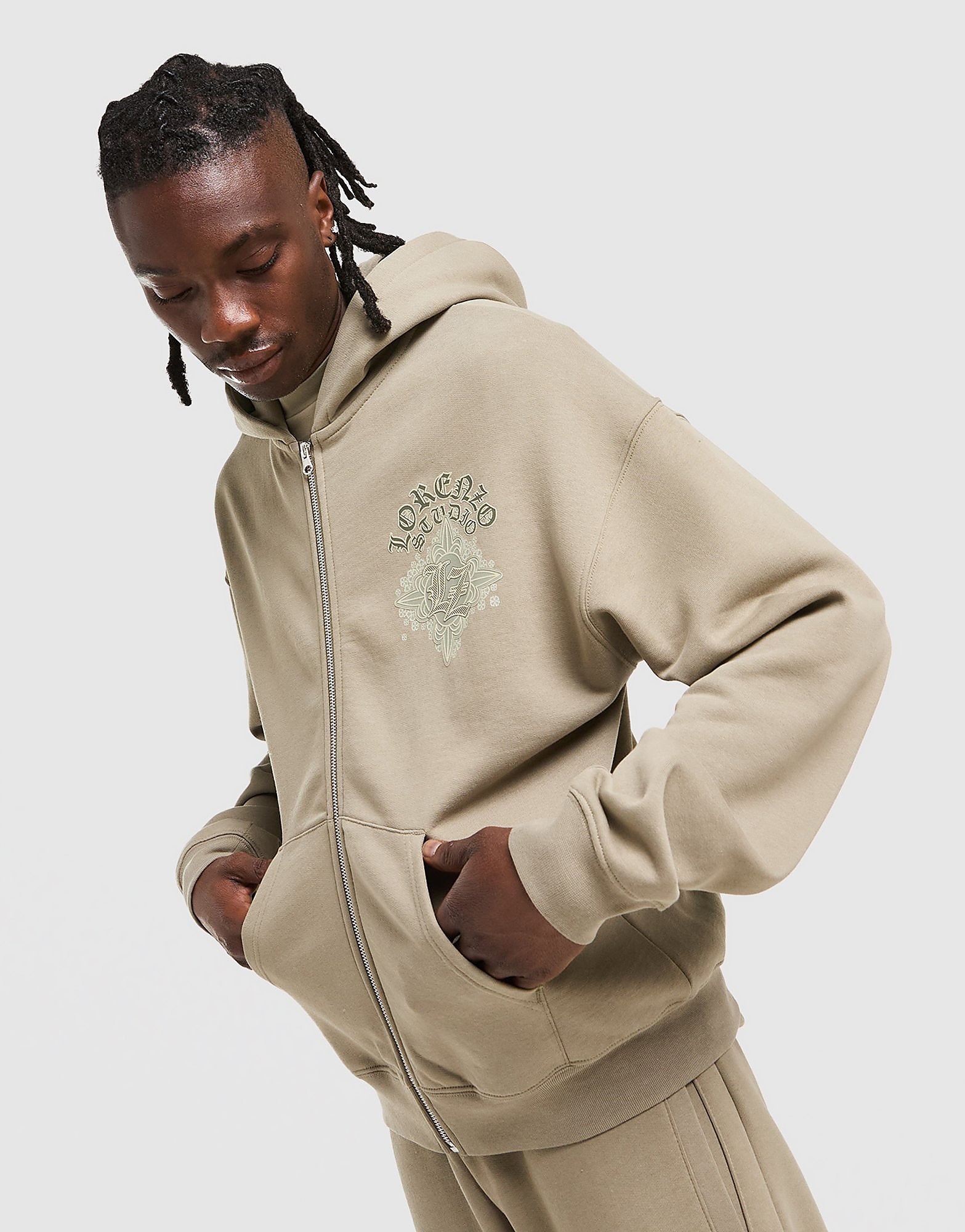 Lorenzo Atlas Hoodie - Beige- Heren, Beige