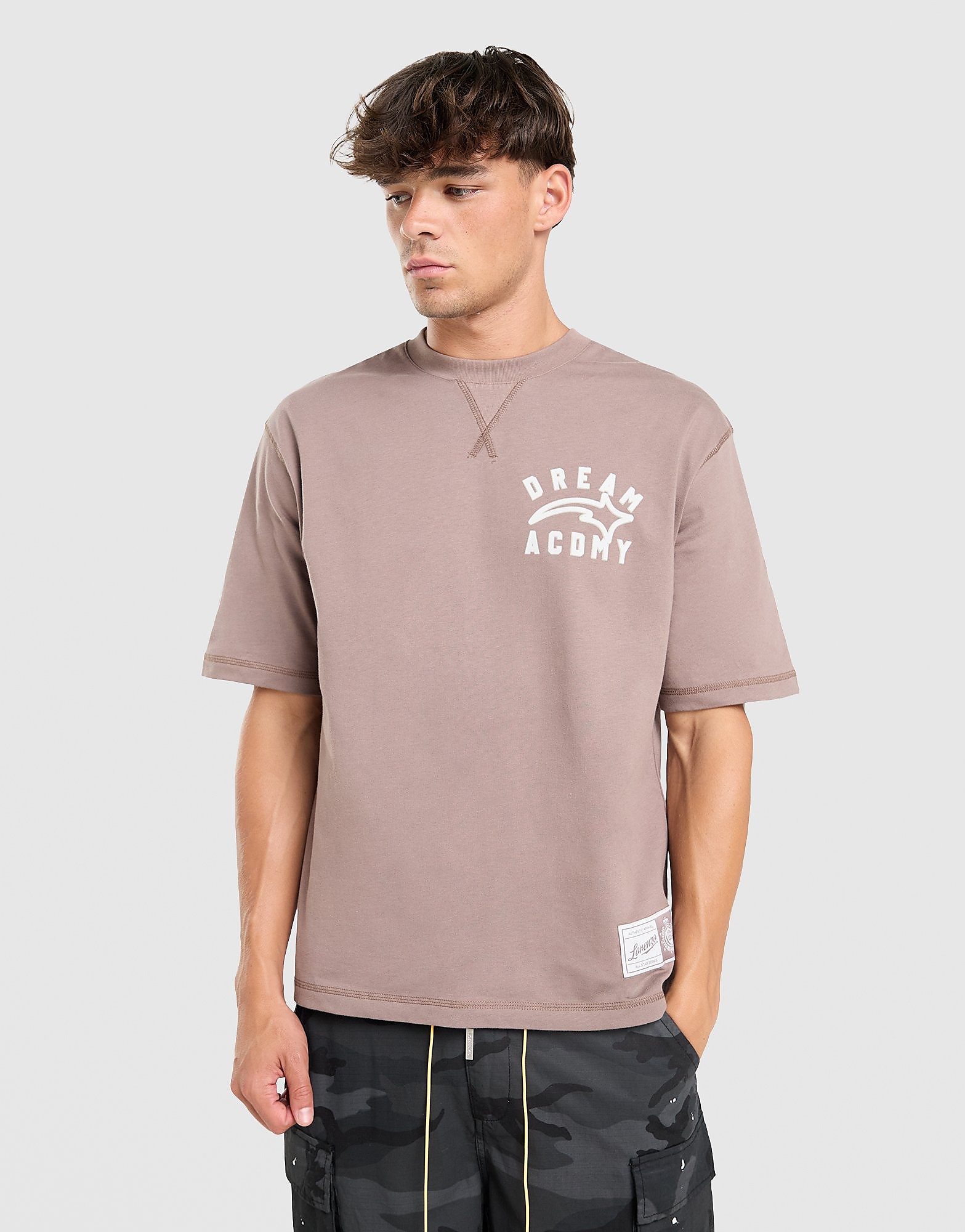 Lorenzo Campus T-Shirt - Bruin- Heren, Bruin
