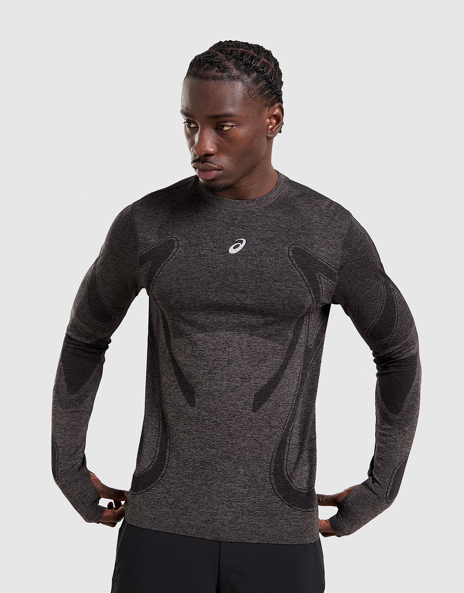 ASICS Road Seamless Long Sleeve T-Shirt, svart