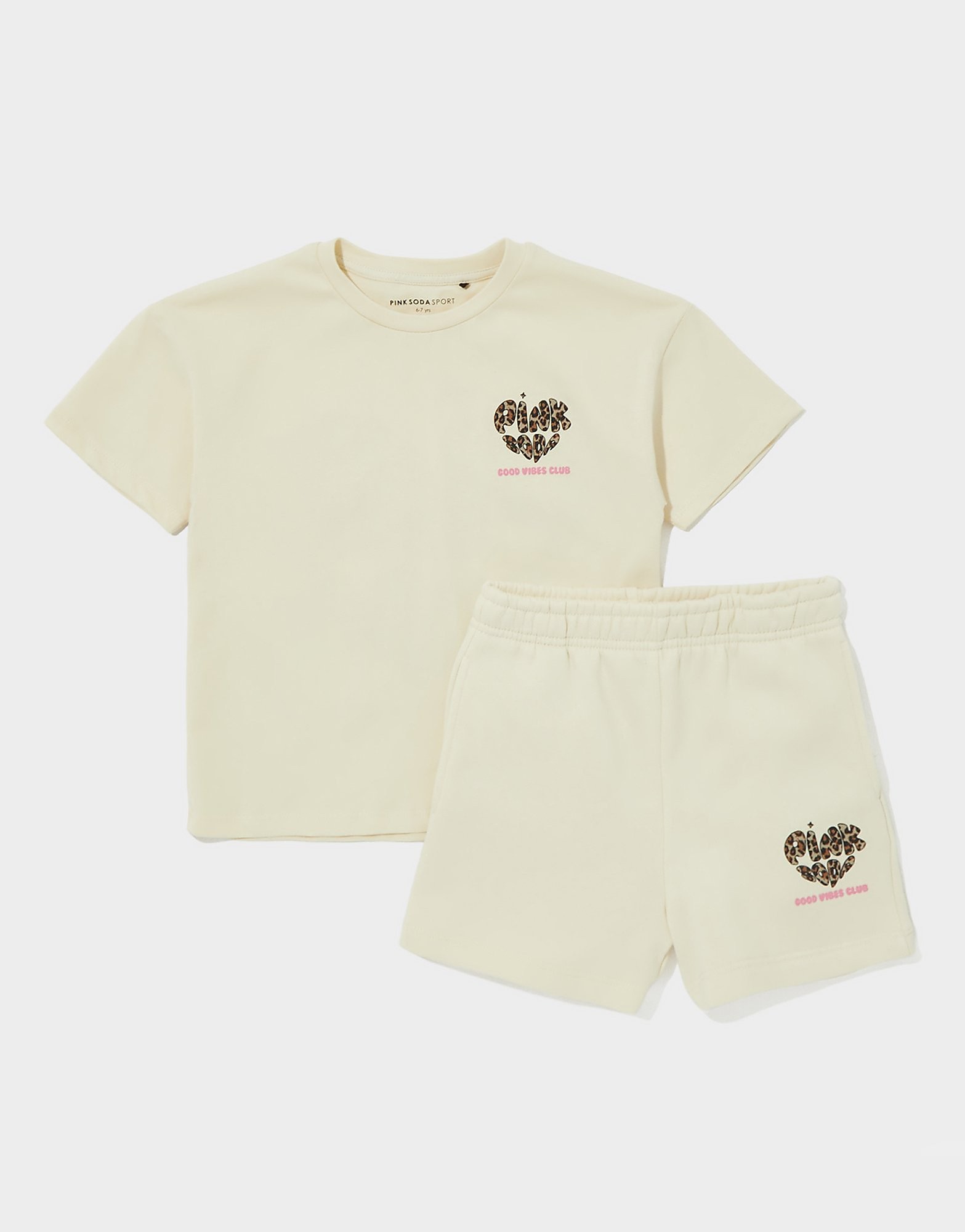 Soda Sport Girls' Leopard T ShirtShorts Set Children