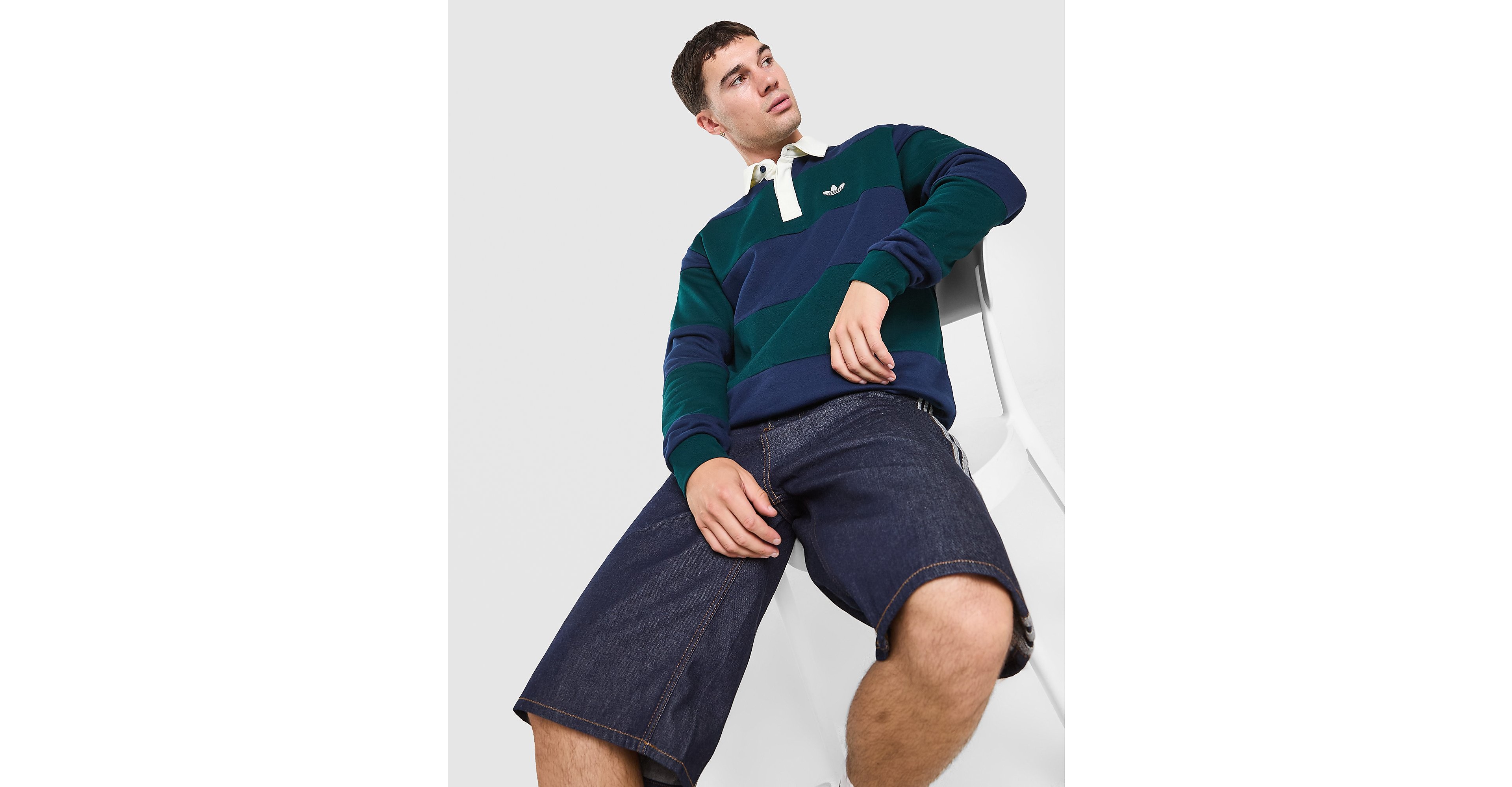 Long Sleeve Rugby Crew Sweatshirt
